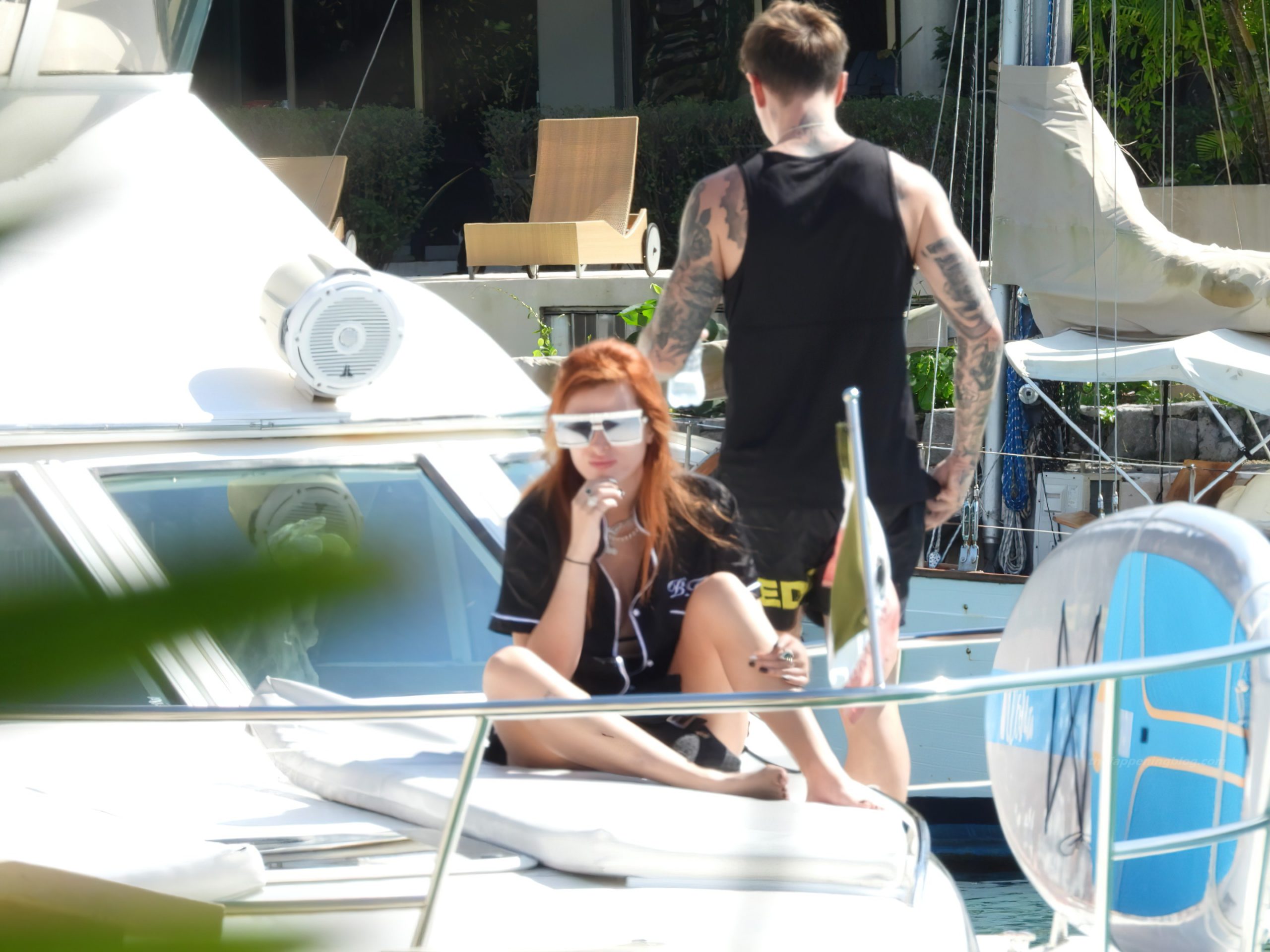 Bella Thorne is Pictured on a Luxury Yacht with Her Boyfriend in Mexico (39 Photos)
