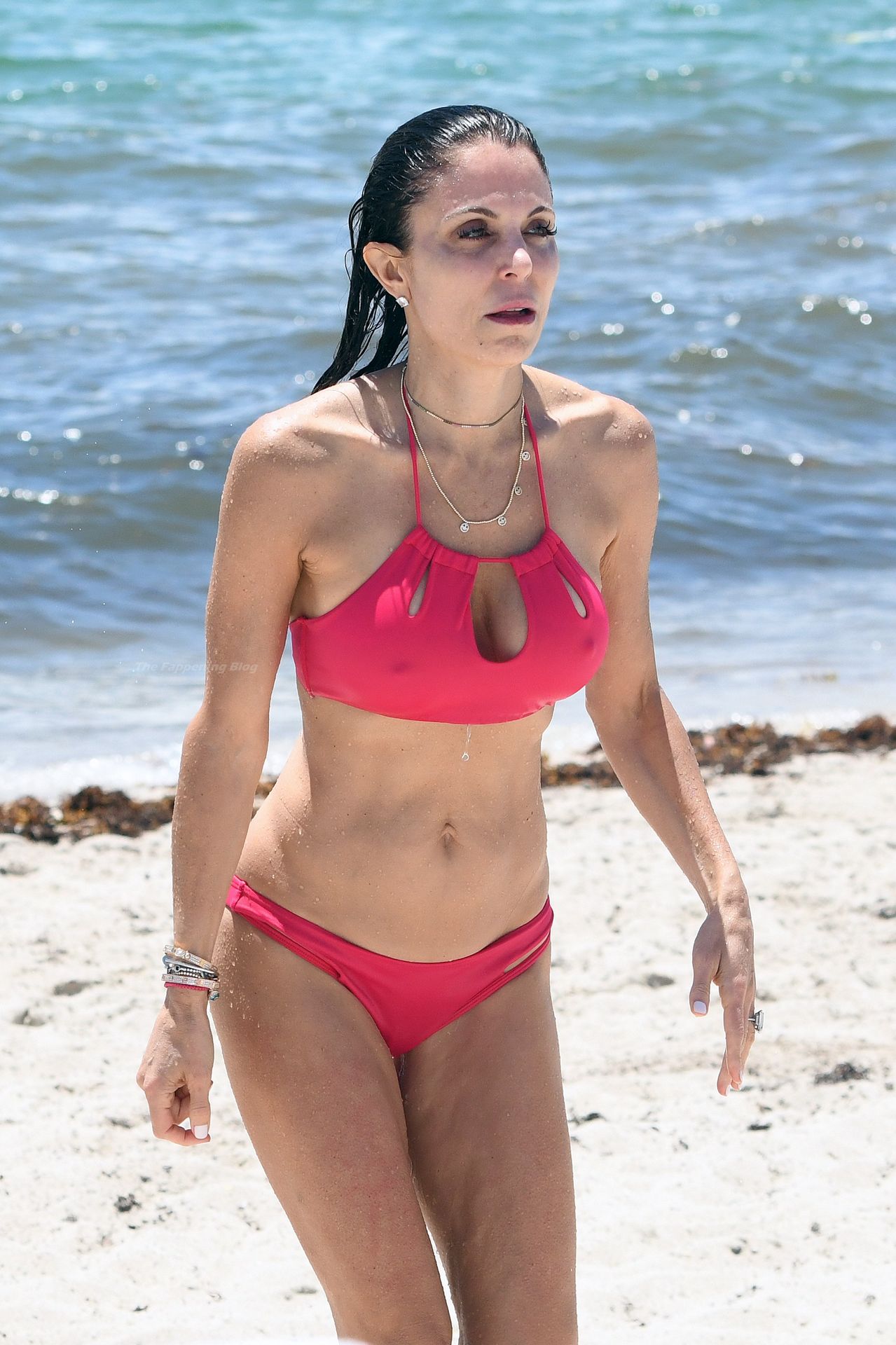 Bethenny Frankel Wears a Pink Bikini As She Hits the Beach in Miami (53 Photos)