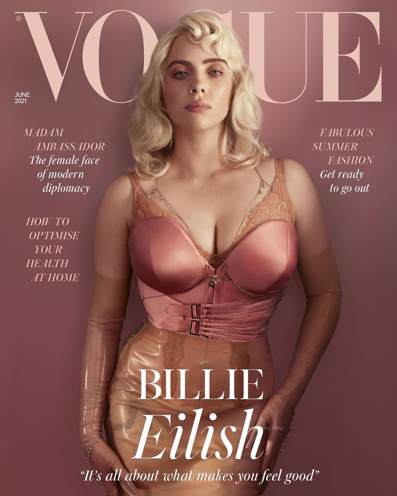 Billie Eilish Sexy - Vogue UK (4 Photos)