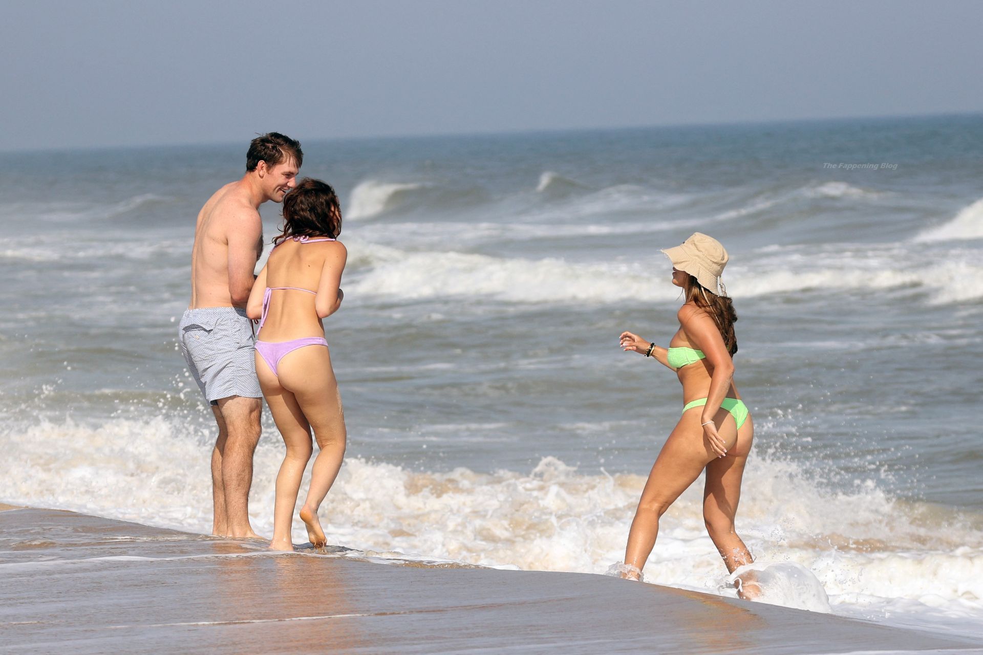 Brooks Nader Takes a Swim in Montauk Beach (61 Photos)