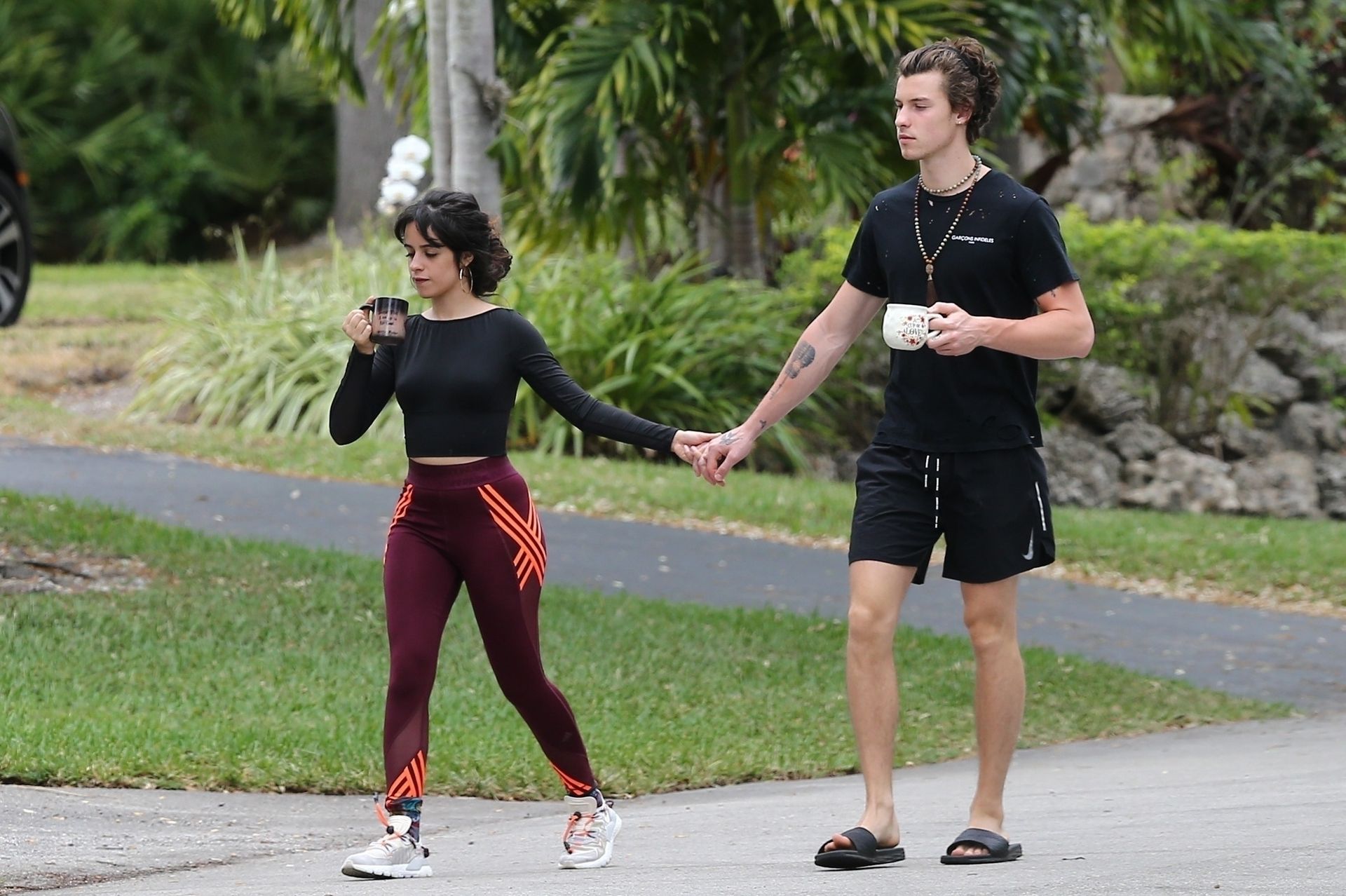 Camila Cabello & Shawn Mendes Hold Hands During a Morning Walk in Miami (32 Photos)
