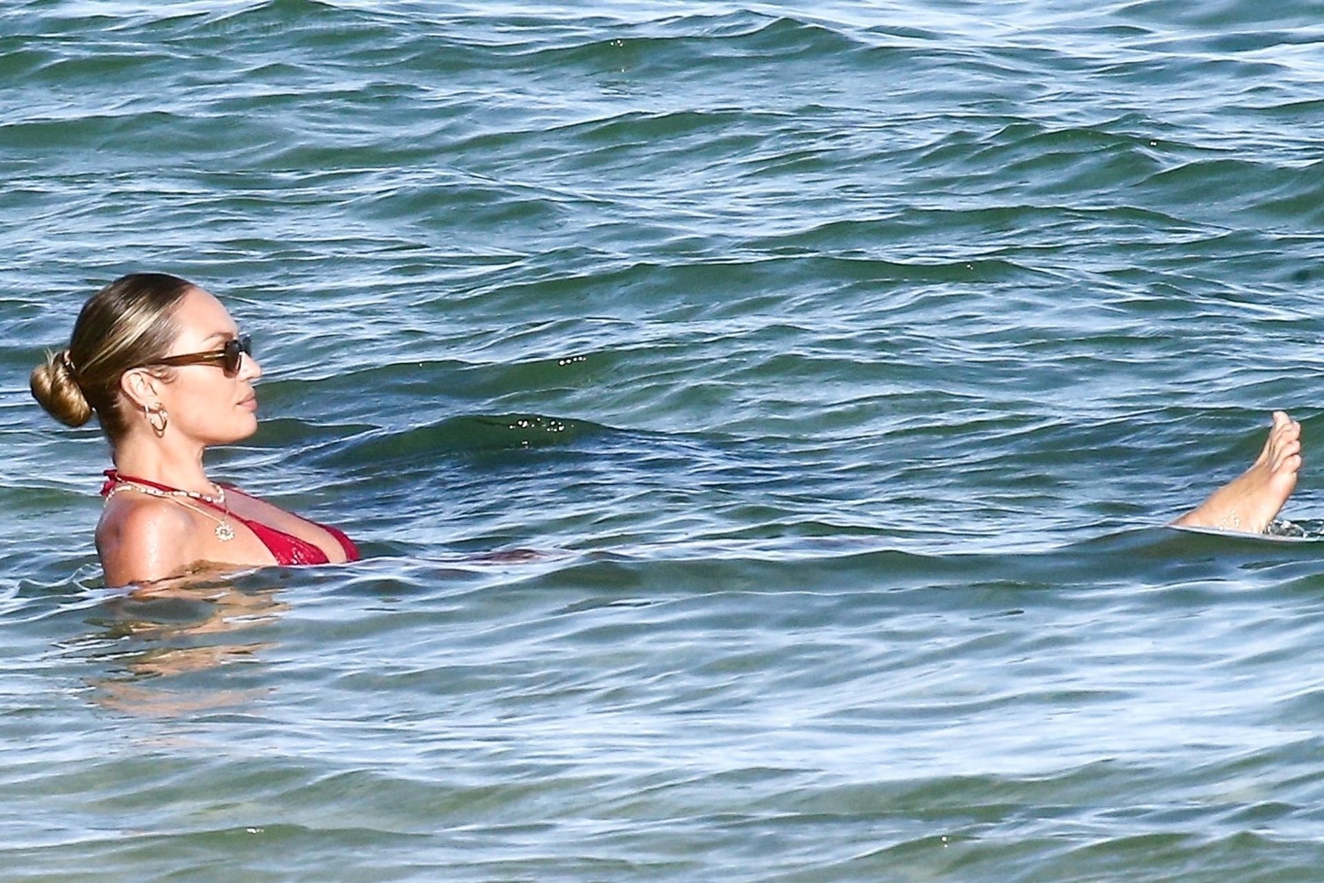 Candice Swanepoel Stuns in a Red Bikini on the Beach in Miami (53 Photos)