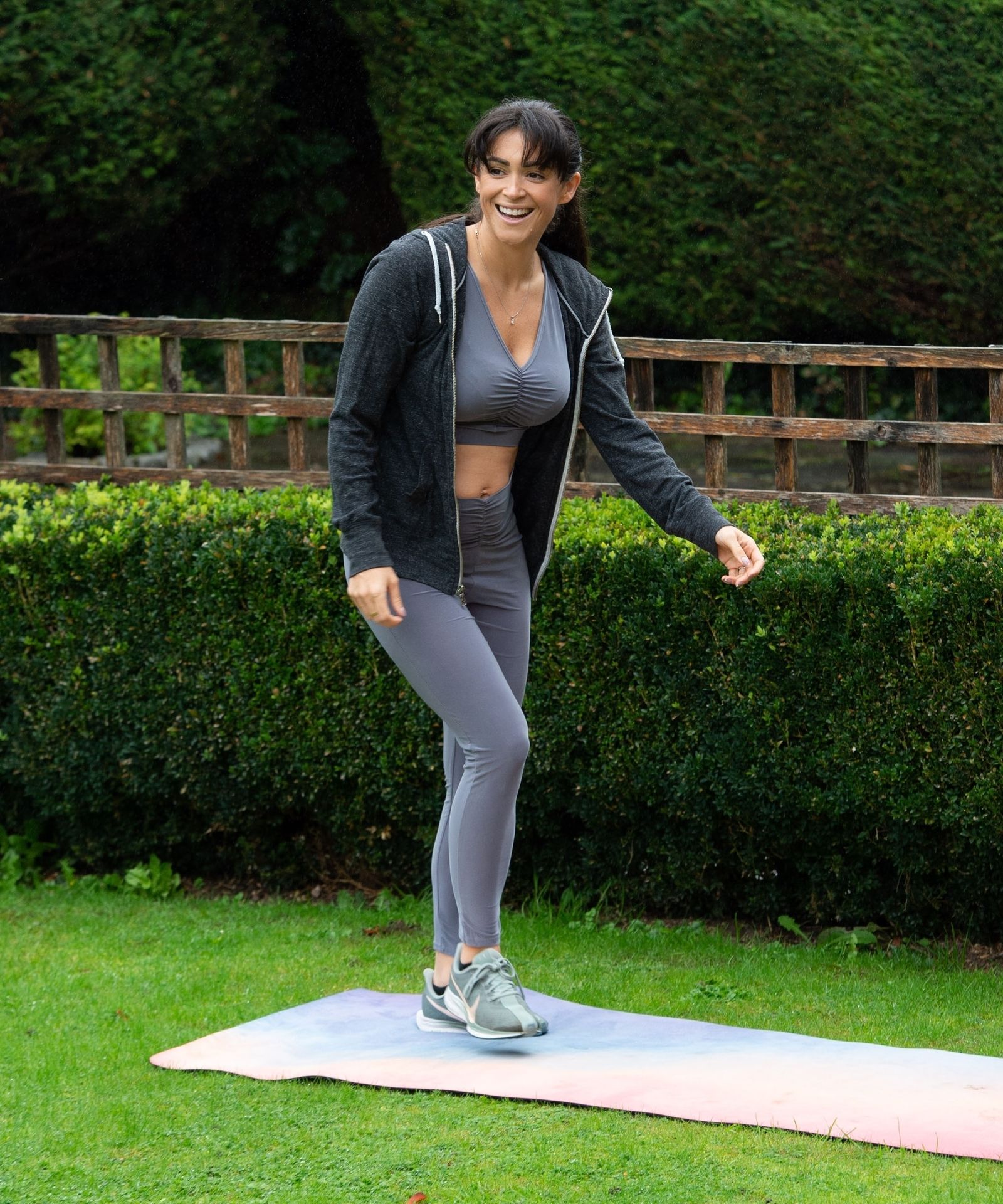 Casey Batchelor Shows Off Her Impressive Yoga Moves in London (10 Photos)