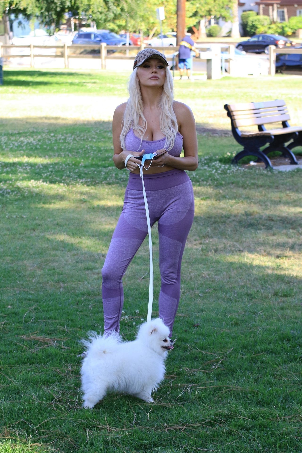 Busty Courtney Stodden Walks Her Dog in Studio City (14 Photos)