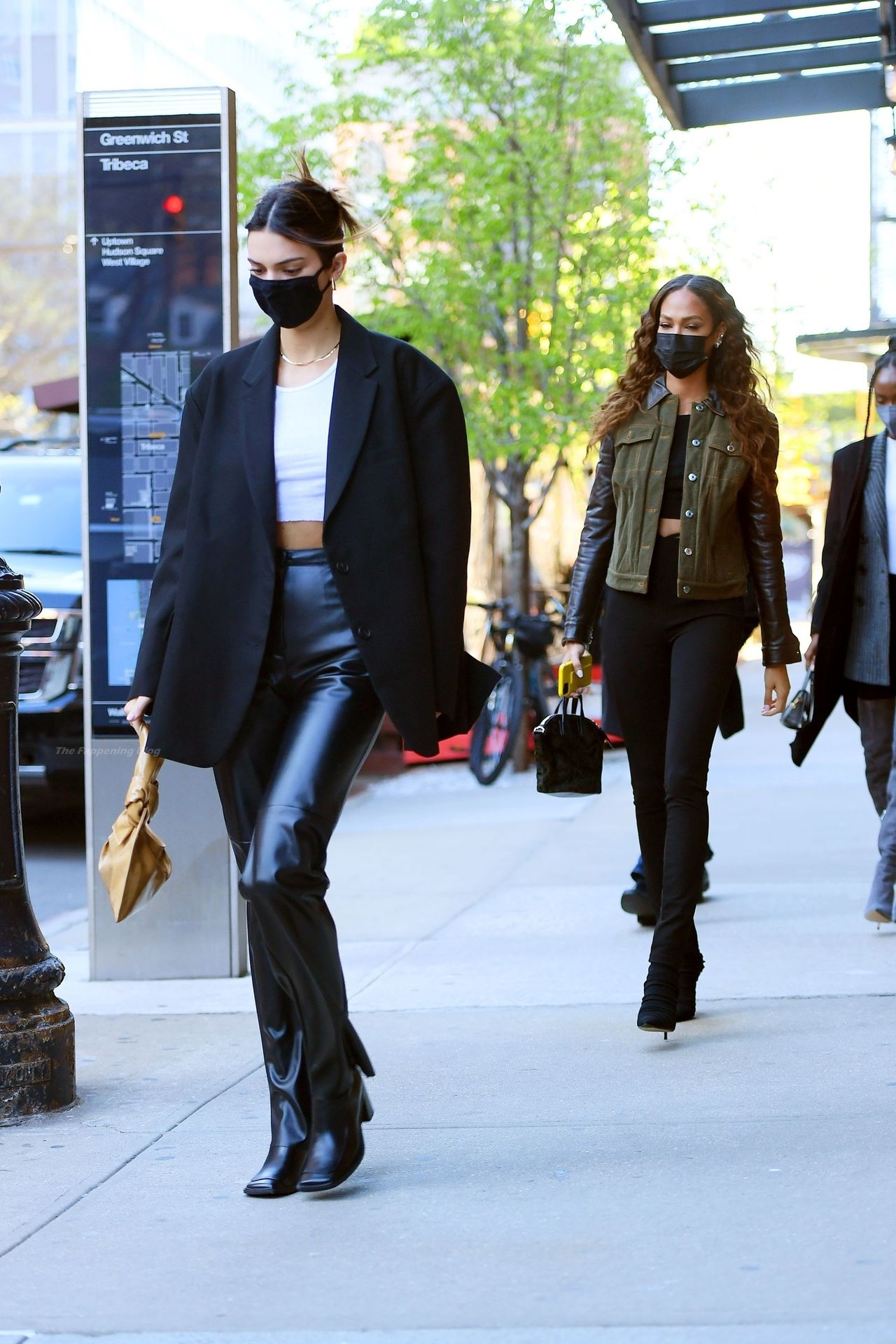 Braless Kendall Jenner & Joan Small Stops By Tribeca, NYC (66 Photos)