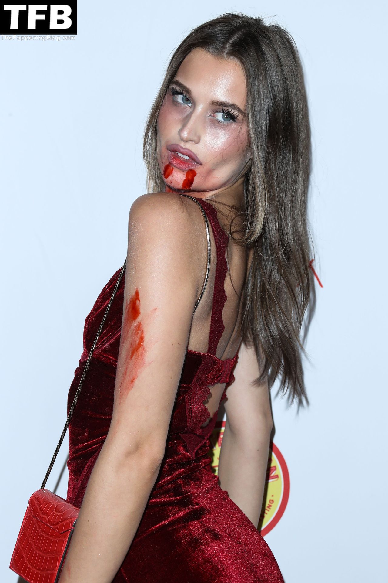 Bloody Lexi Wood Poses on the Red Carpet at the CARN*EVIL Halloween Party (23 Photos)