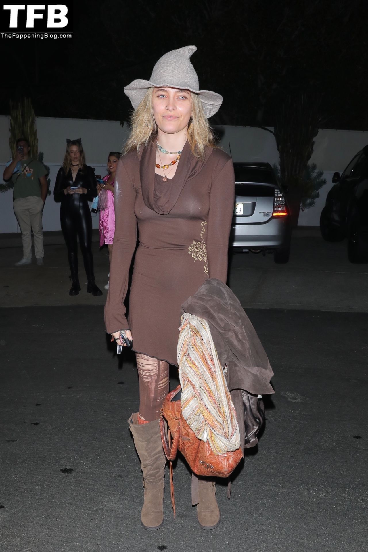 Braless Paris Jackson Exits an A-List Halloween Party in West Hollywood (30 Photos)