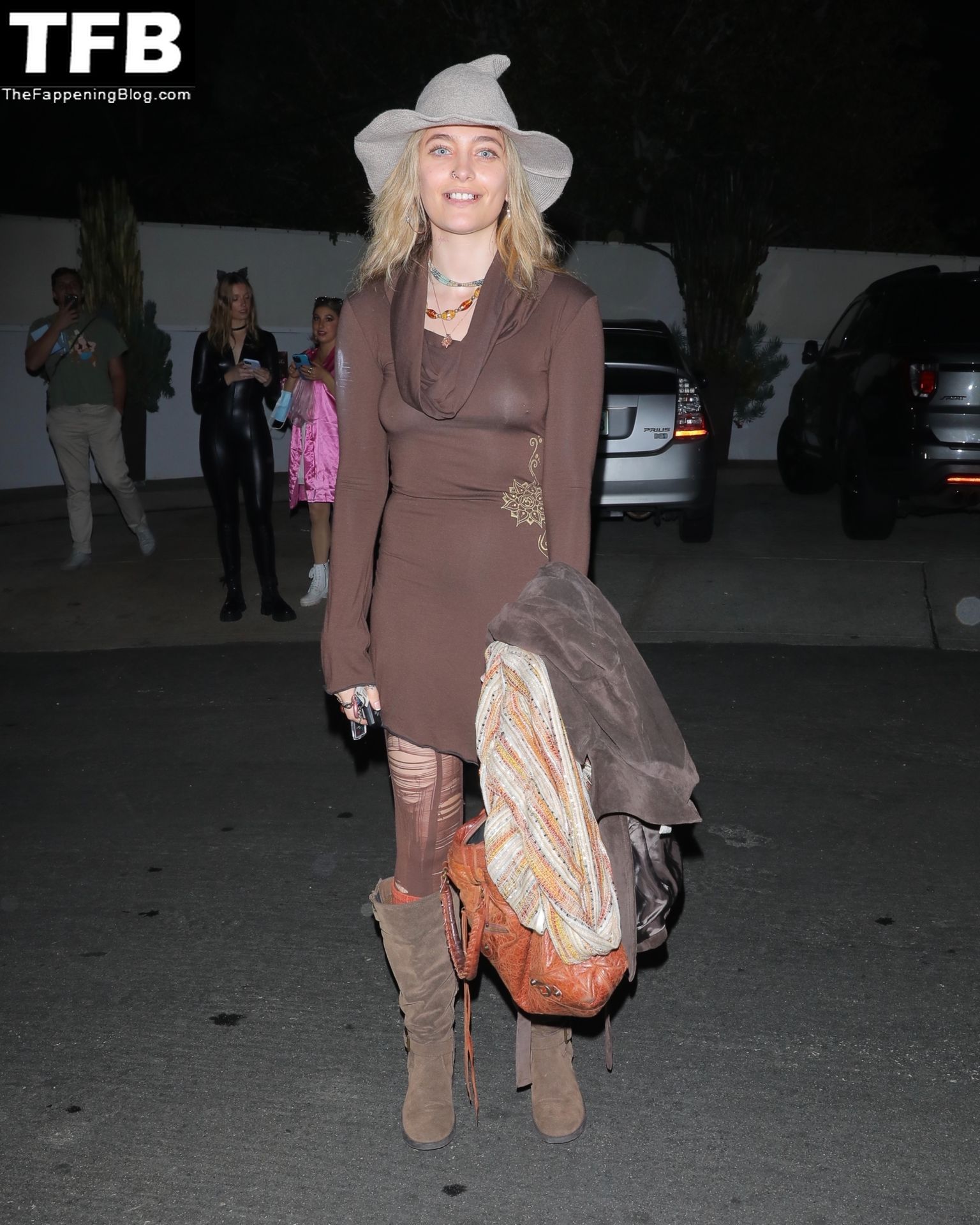 Braless Paris Jackson Exits an A-List Halloween Party in West Hollywood (30 Photos)