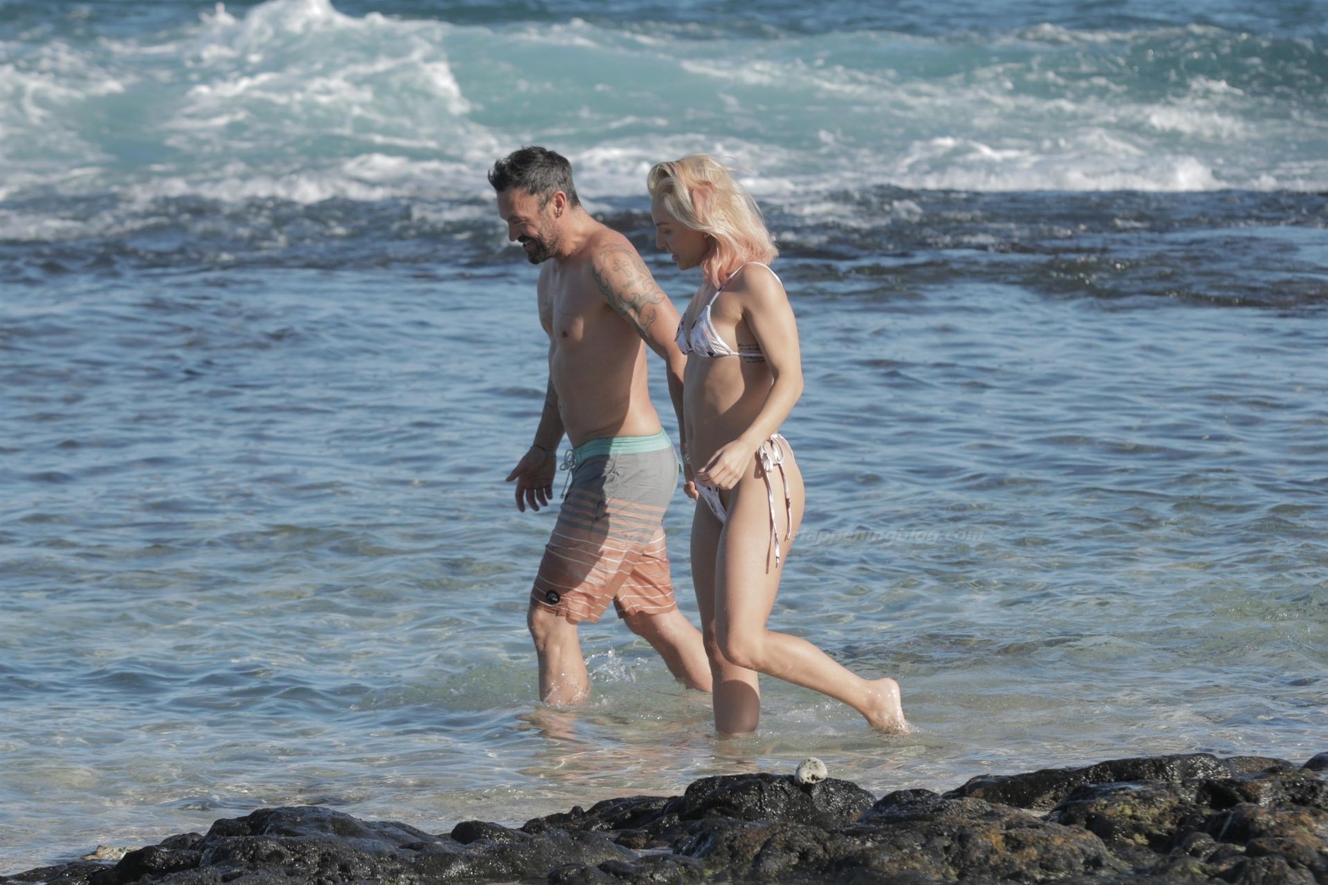 Brian Austin Green Puts on a Very Steamy Display with Sharna Burgess on the Beach (86 Photos)