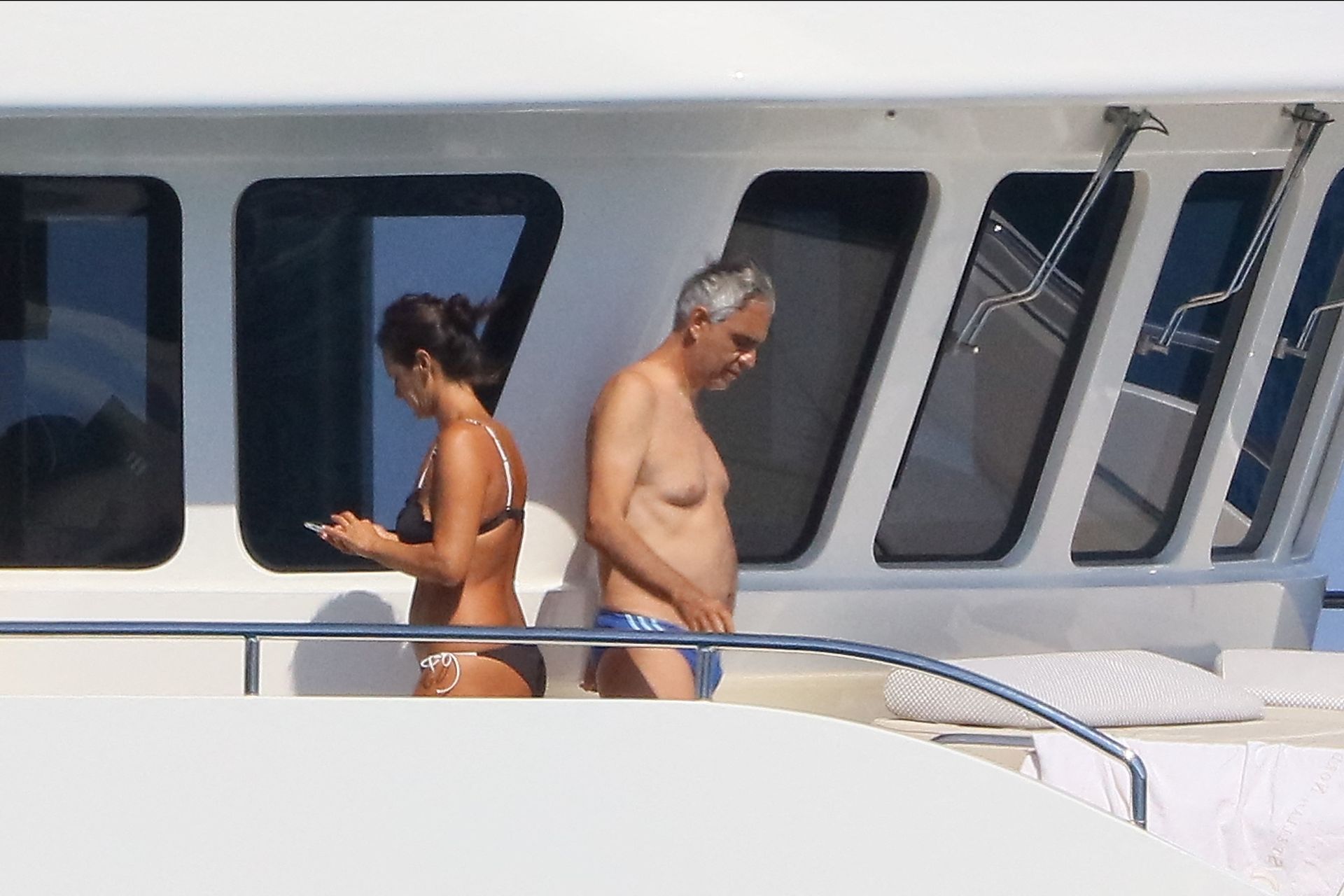 Andrea Bocelli & Veronica Berti Enjoy Their Holiday in St Tropez (19 Photos)