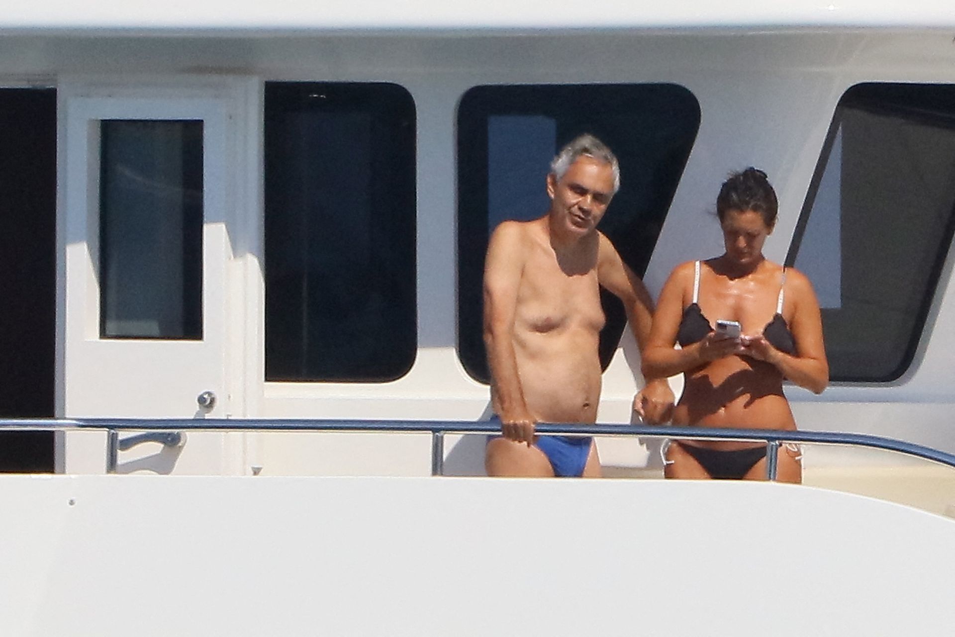 Andrea Bocelli & Veronica Berti Enjoy Their Holiday in St Tropez (19 Photos)