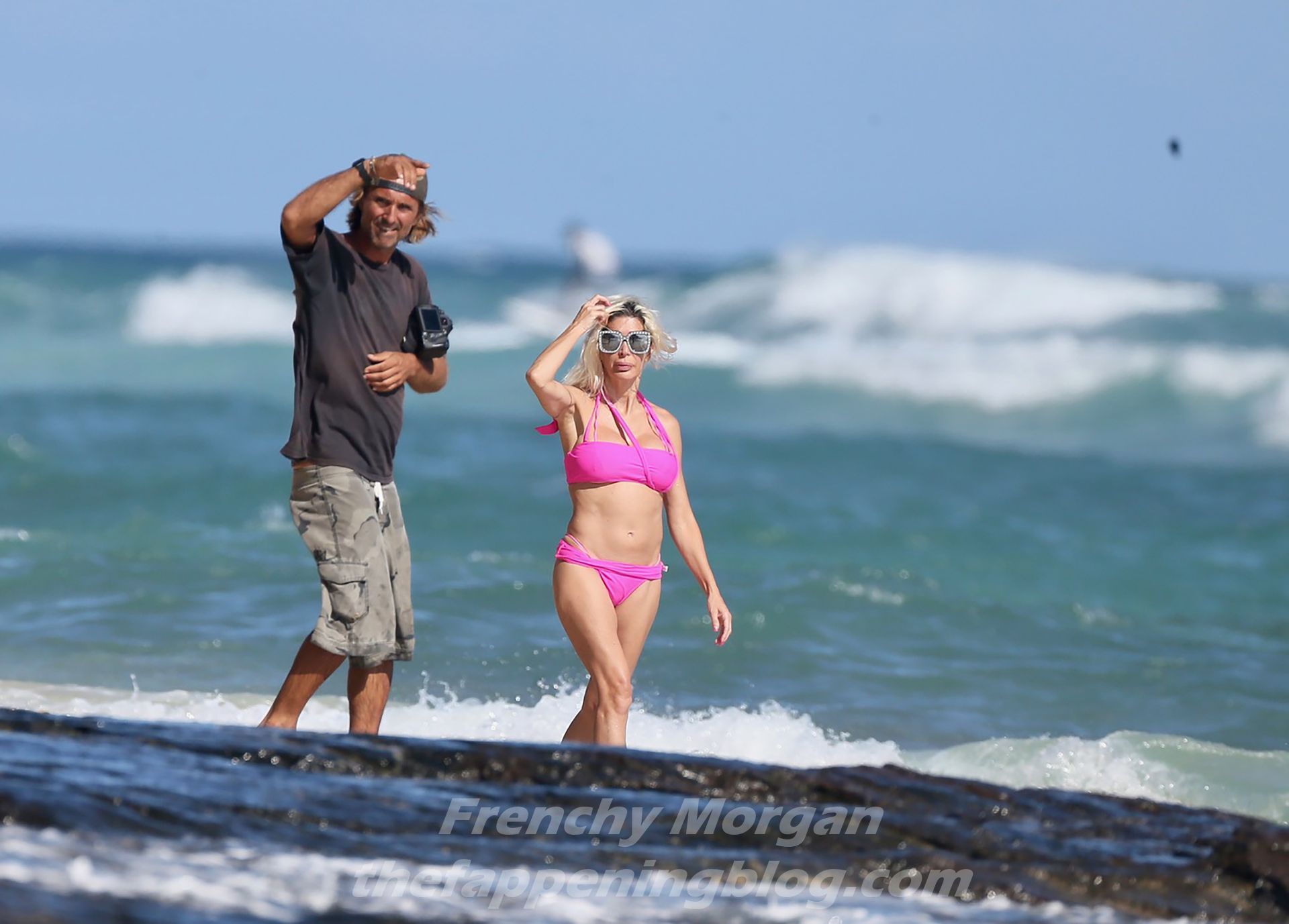 Frenchy Morgan is Spotted Posing on the Beach in Hawaii (9 Photos)