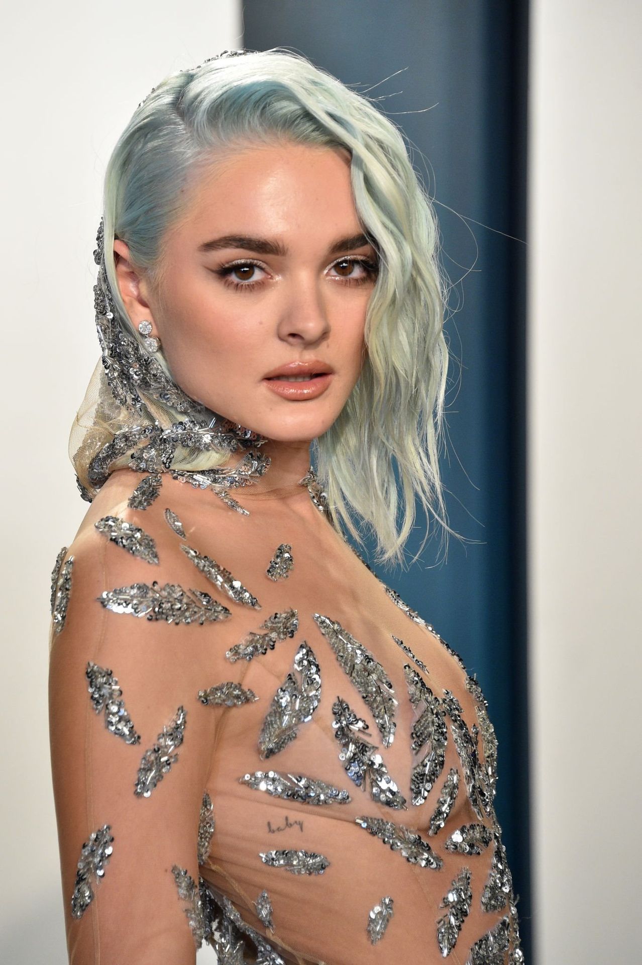 Charlotte Lawrence Stuns in a See-Through Dress at the Vanity Fair Oscar Party (39 Photos)