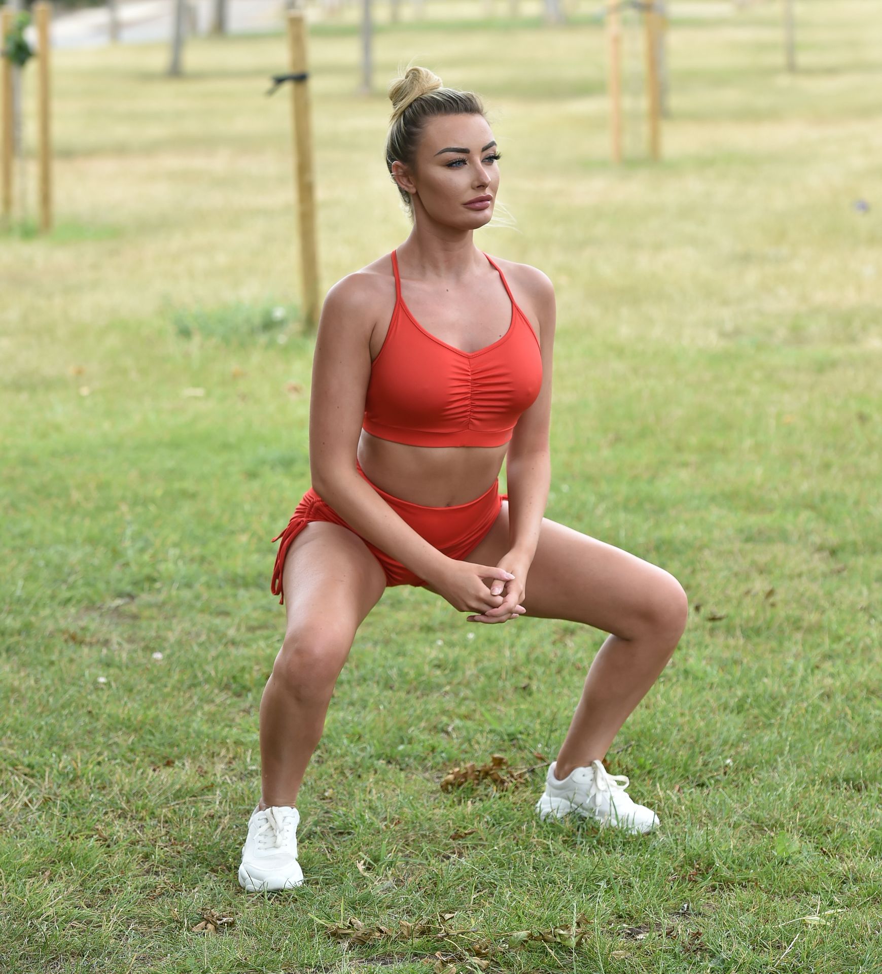 Chloe Crowhurst Is Seen Doing Her Morning Work Out In Chigwell (19 Photos)