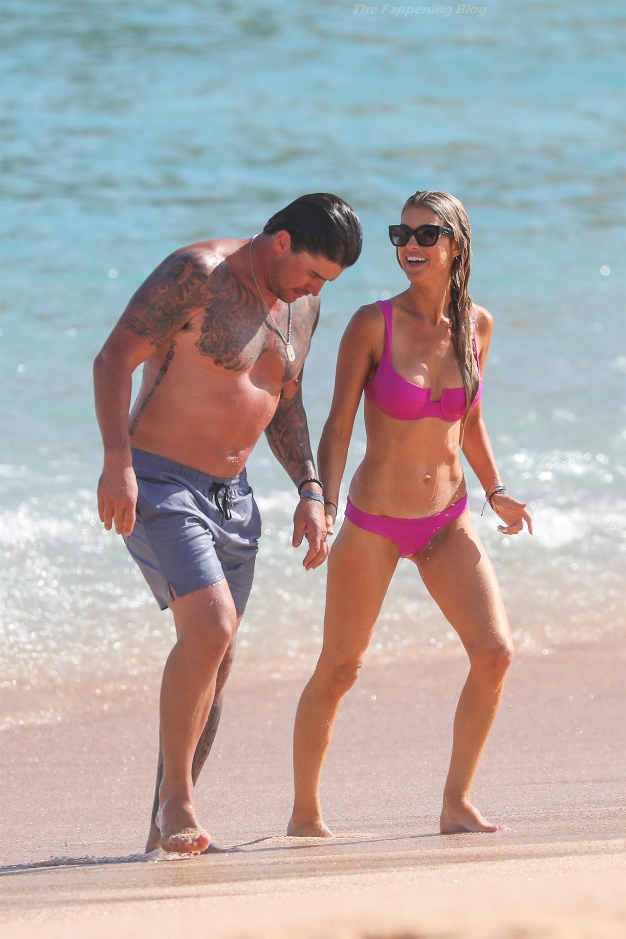 Christina Haack Looks Hot in a Pink Bikini on the Beach in Cabo (48 Photos)