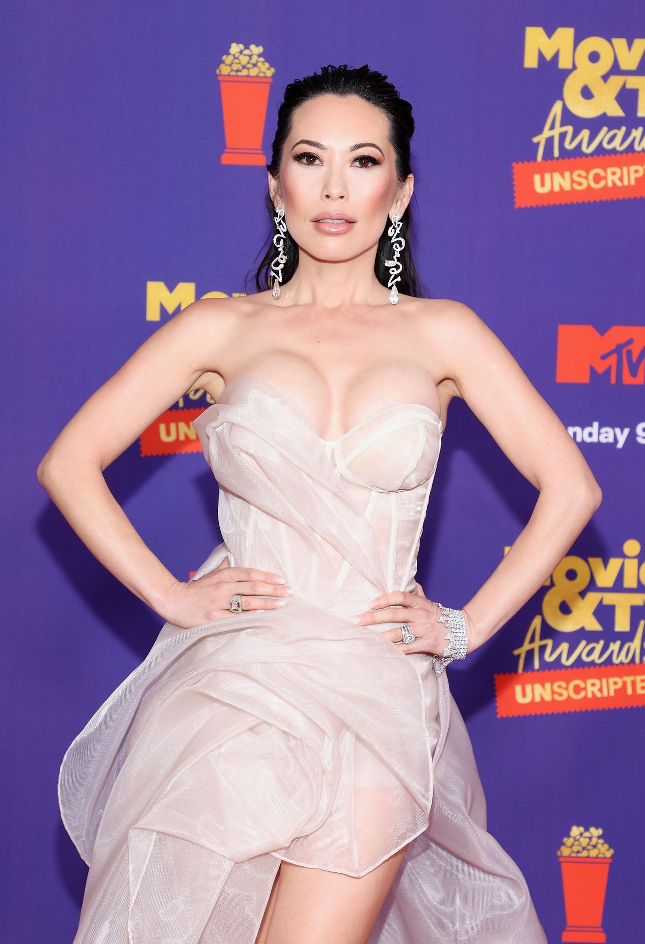 Christine Chiu Shows Off Her Boobs at the 2021 MTV Movie  TV Awards (9 Photos)