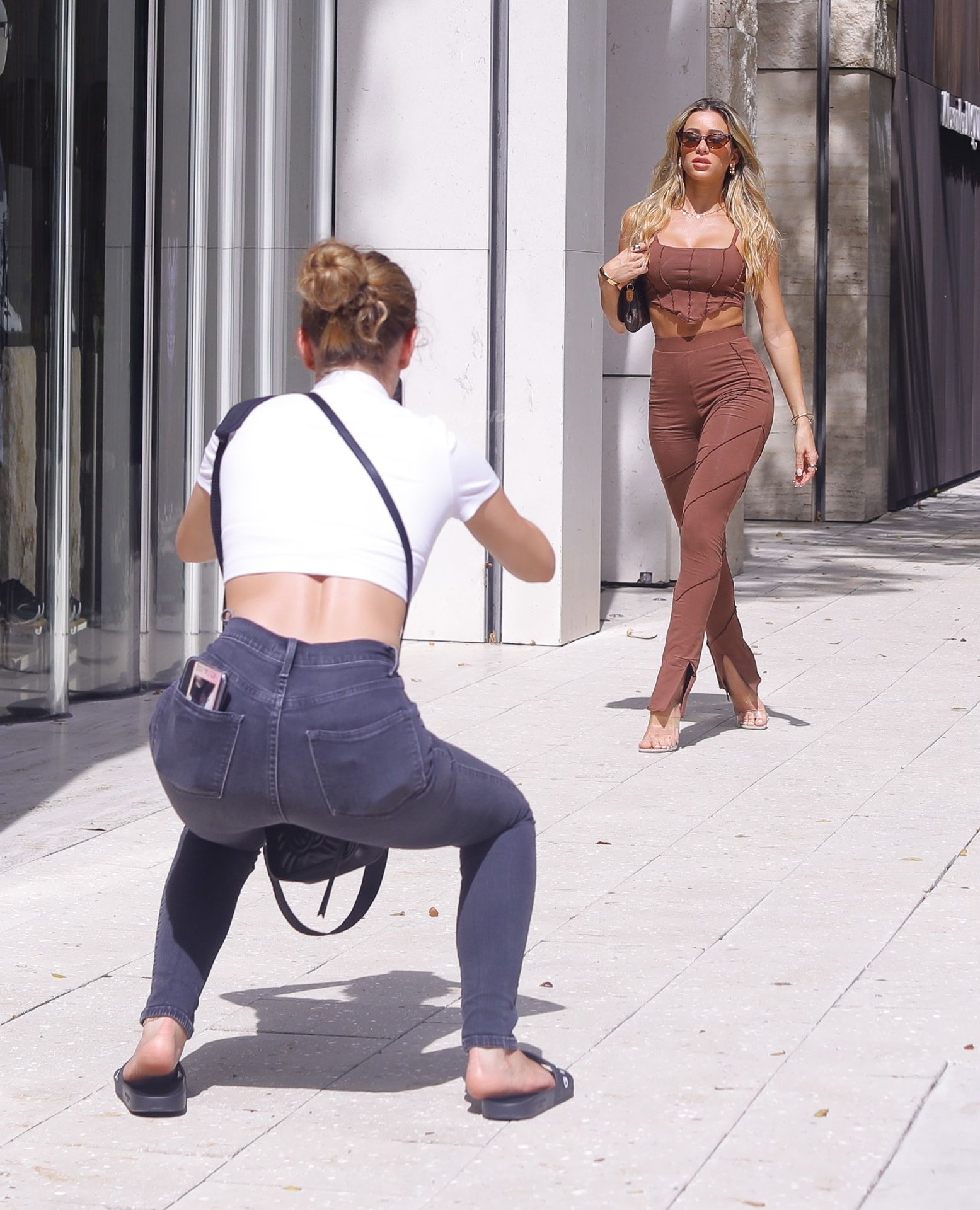 Cindy Prado Stuns in a Brown Outfit in Miaimi (22 Photos)