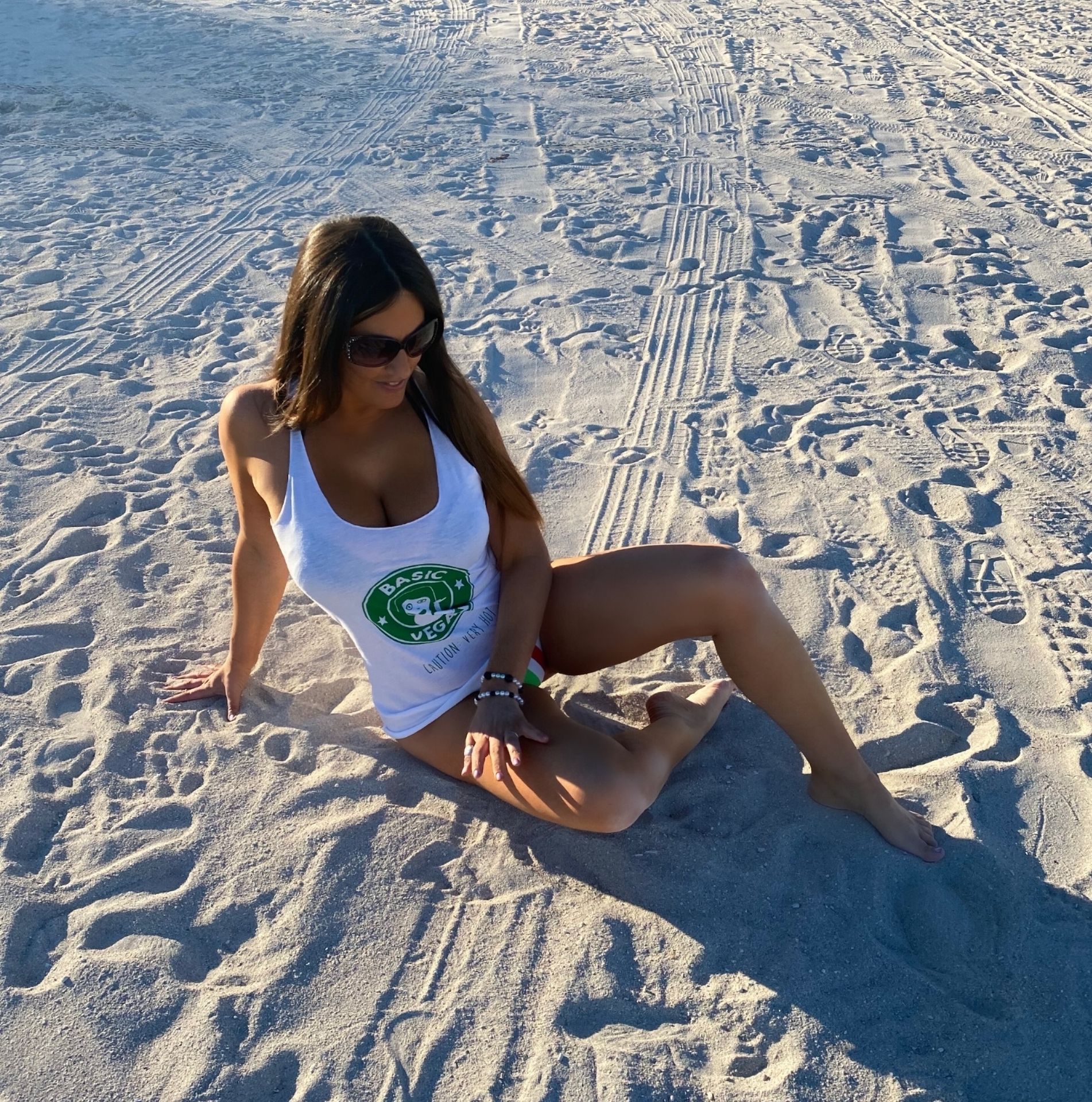 Claudia Romani Poses for Basic Vegan at Miami Beach (16 Photos)