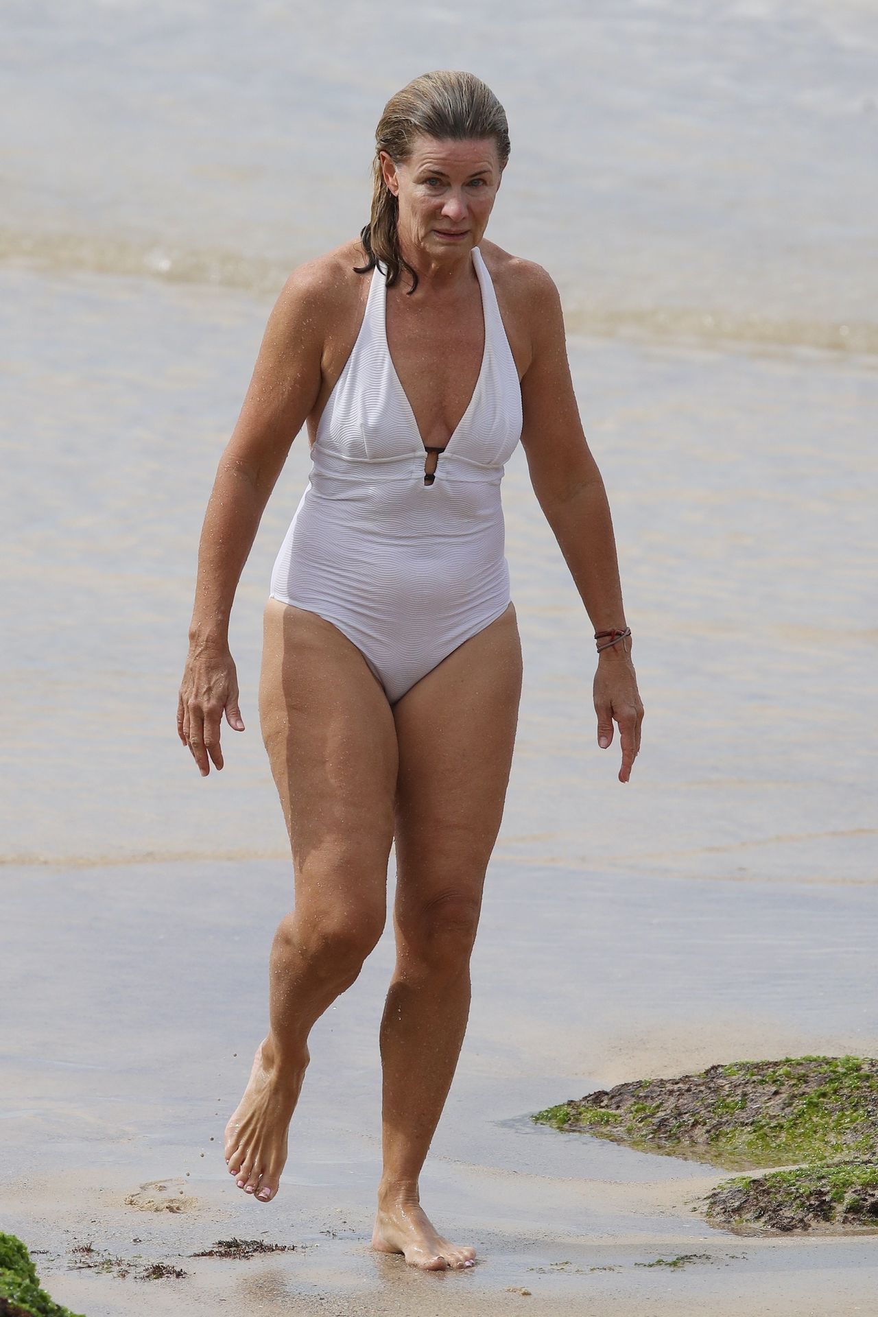 Deborah Hutton Takes a Swim at a Closed Sydney Beach (37 Photos)