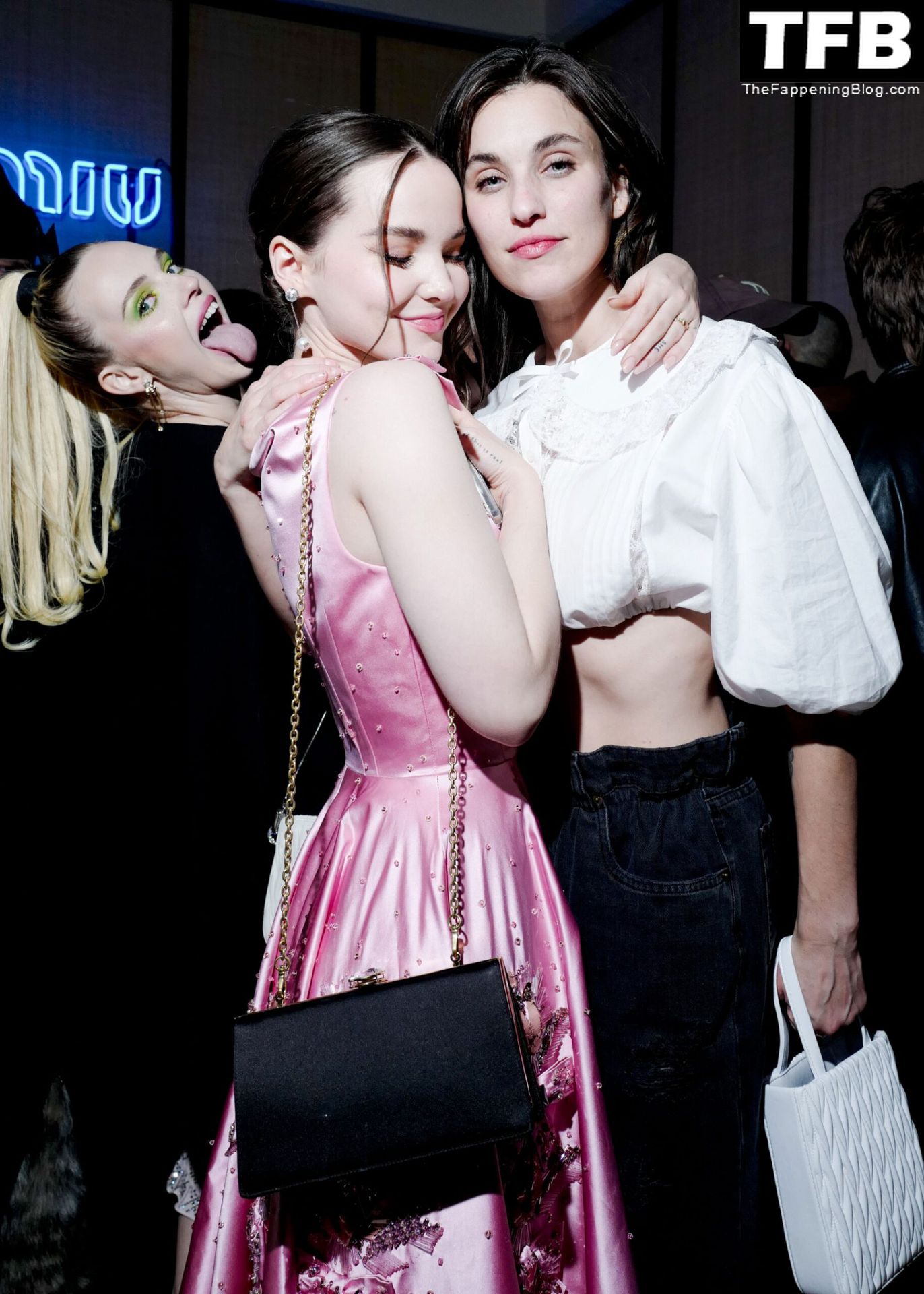 Dove Cameron Displays Her Sexy Tits at the Miu Miu Nuit Club in New York (12 Photos)