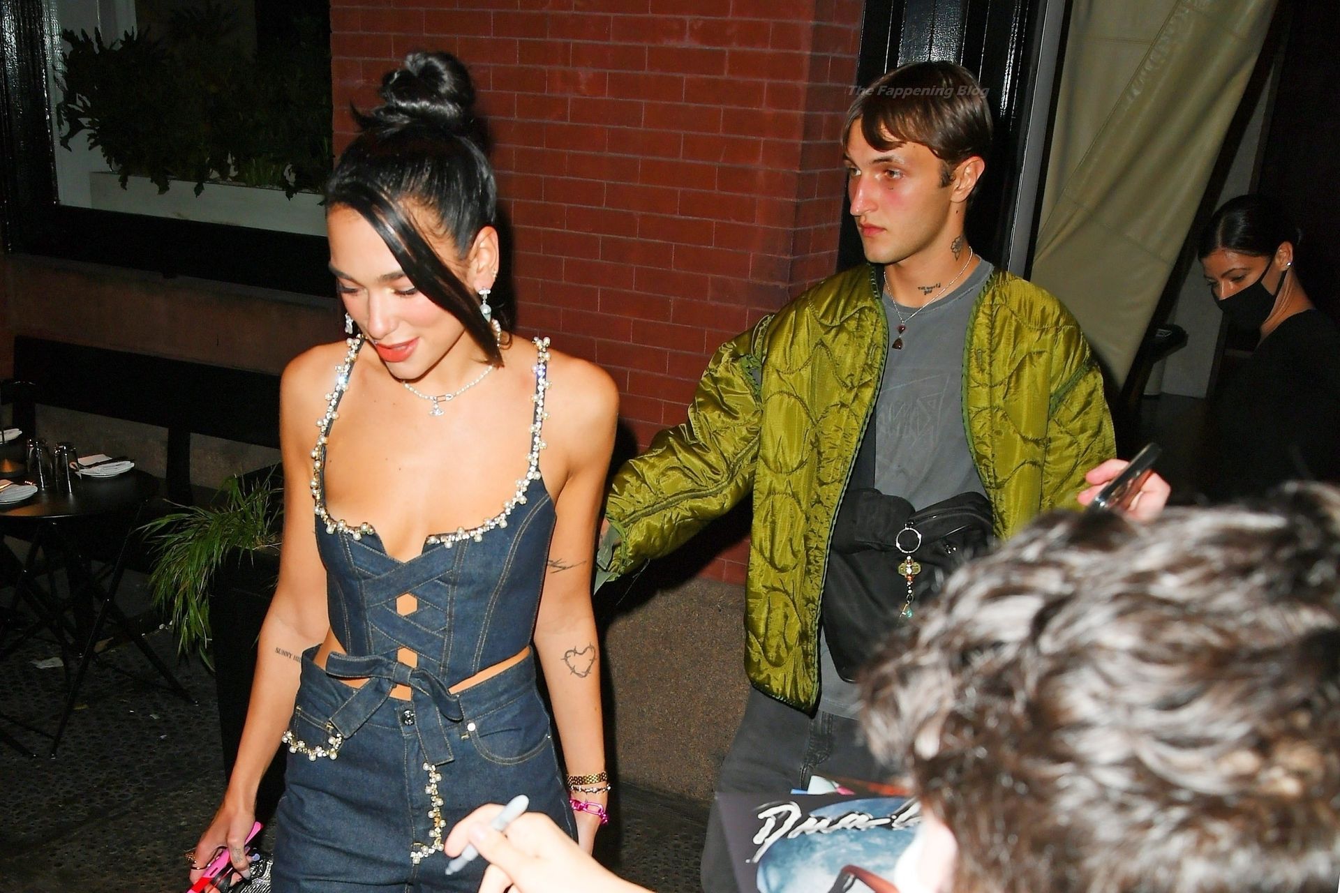 Dua Lipa Almost Slips Out Of Her Top as She Heads Out with Anwar Hadid (13 Photos)