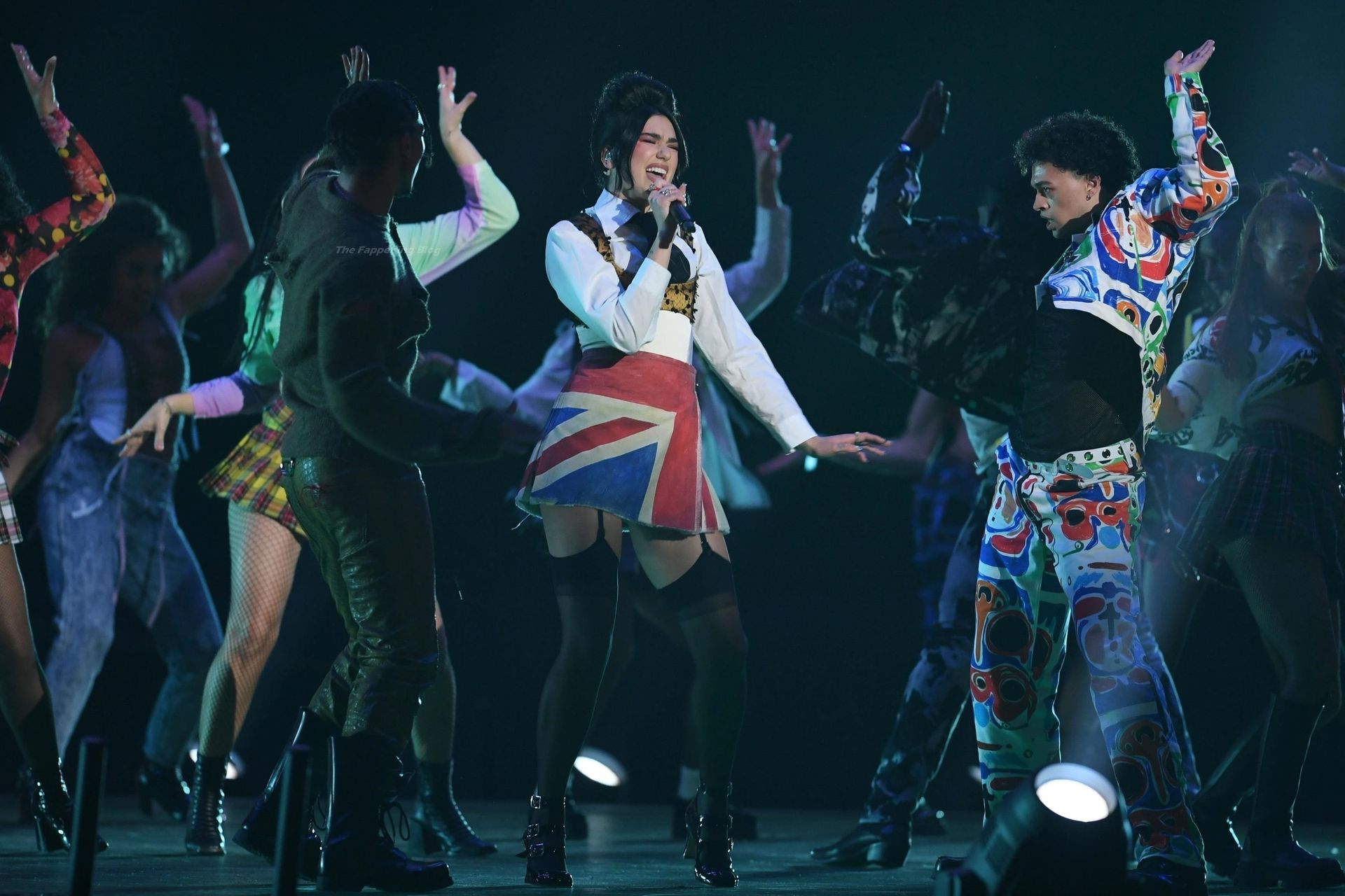 Dua Lipa Performs on Stage at The BRIT Awards in London (96 Photos + Video)