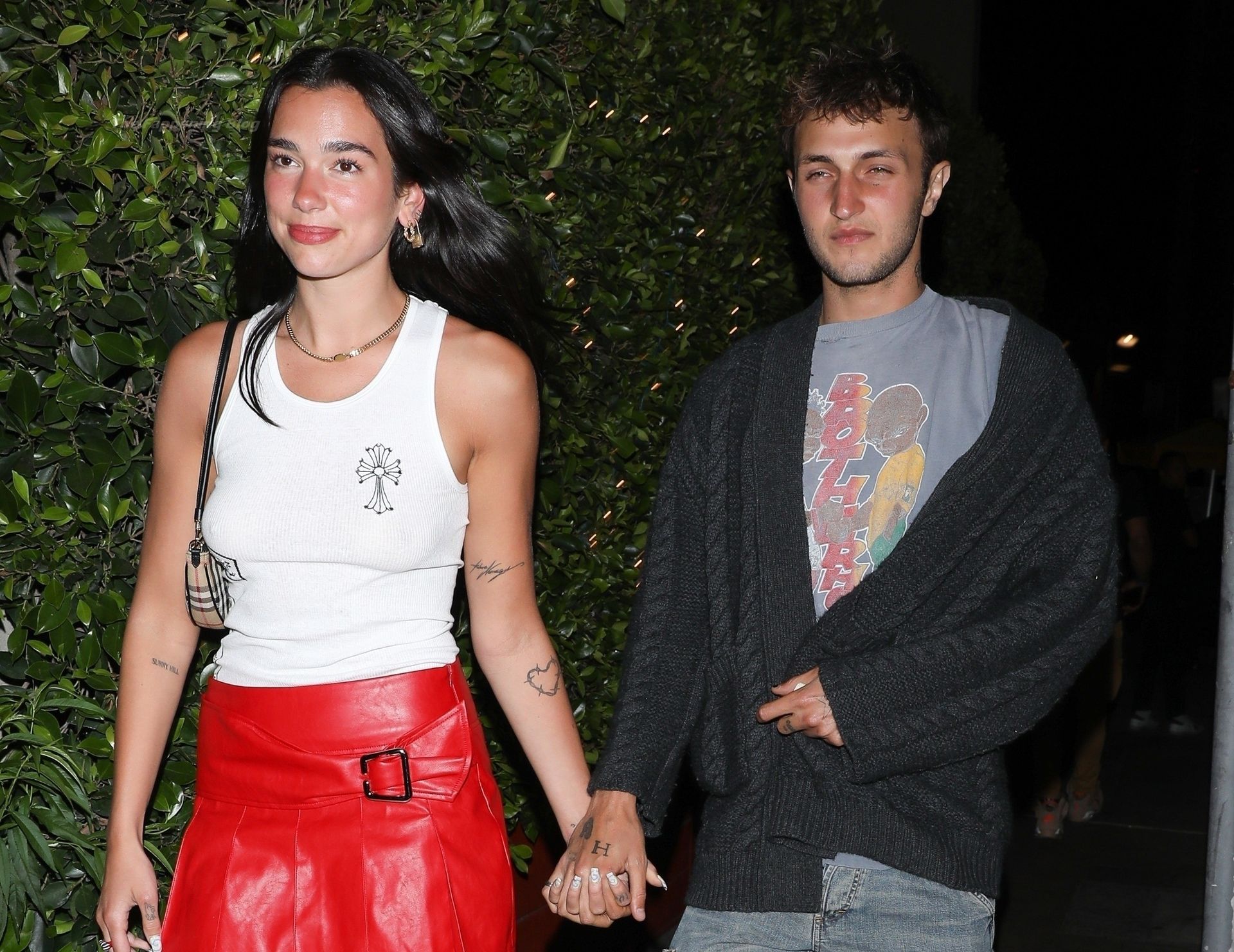 Dua Lipa and Anwar Hadid are Spotted Leaving a Dinner Date in Santa Monica (41 Photos)