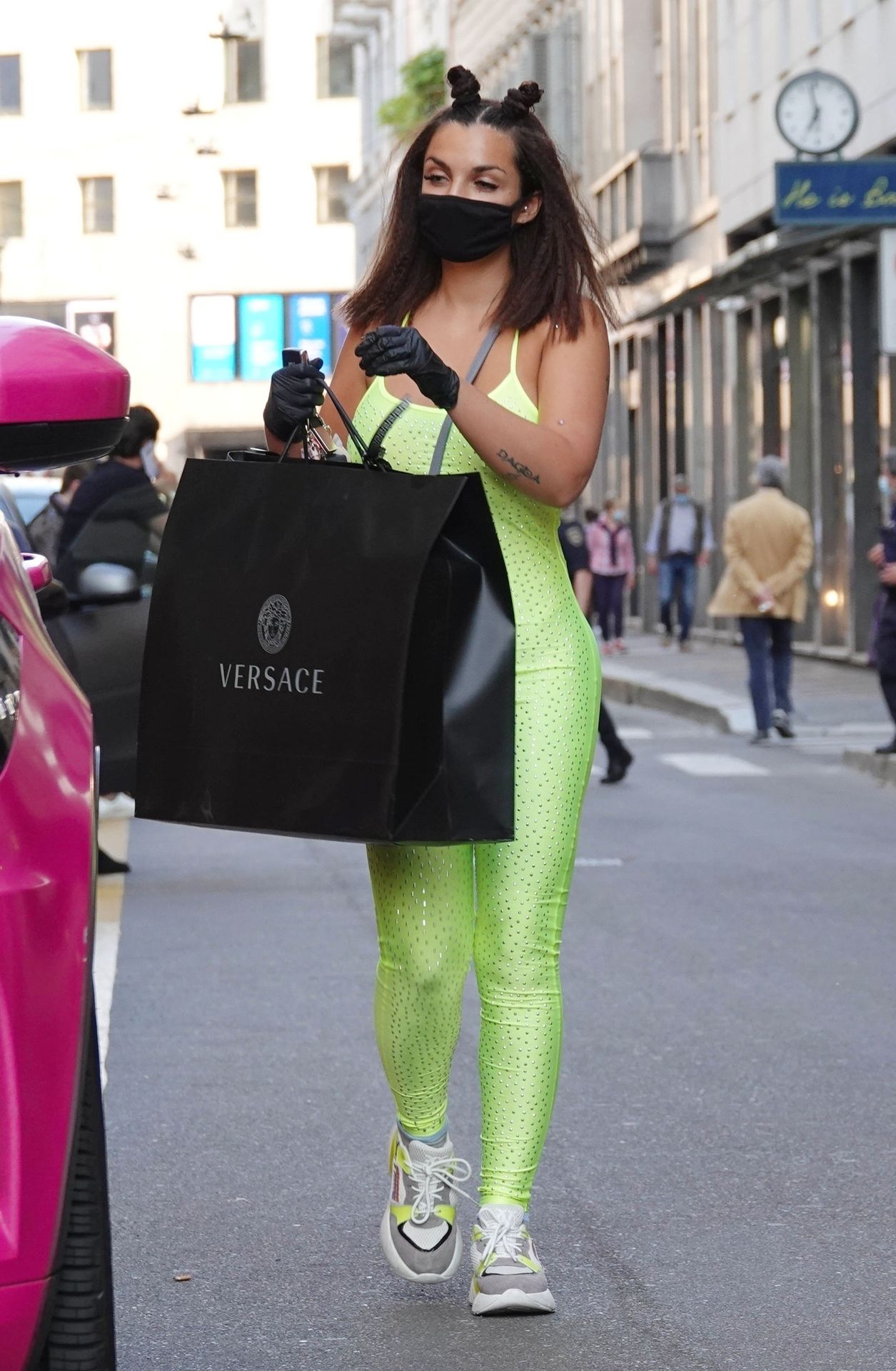 Elettra Lamborghini Shows Her Curves at Versace Store in Milan (38 Photos)