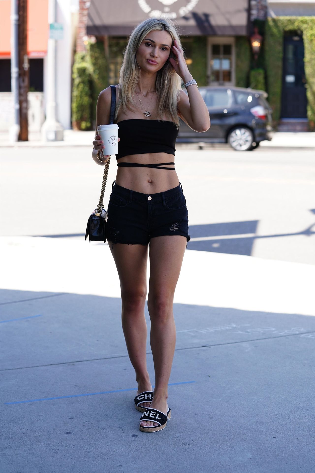 Ella Rose Stops For Coffee at Alfred’s on Melrose Place in West Hollywood (114 Photos)