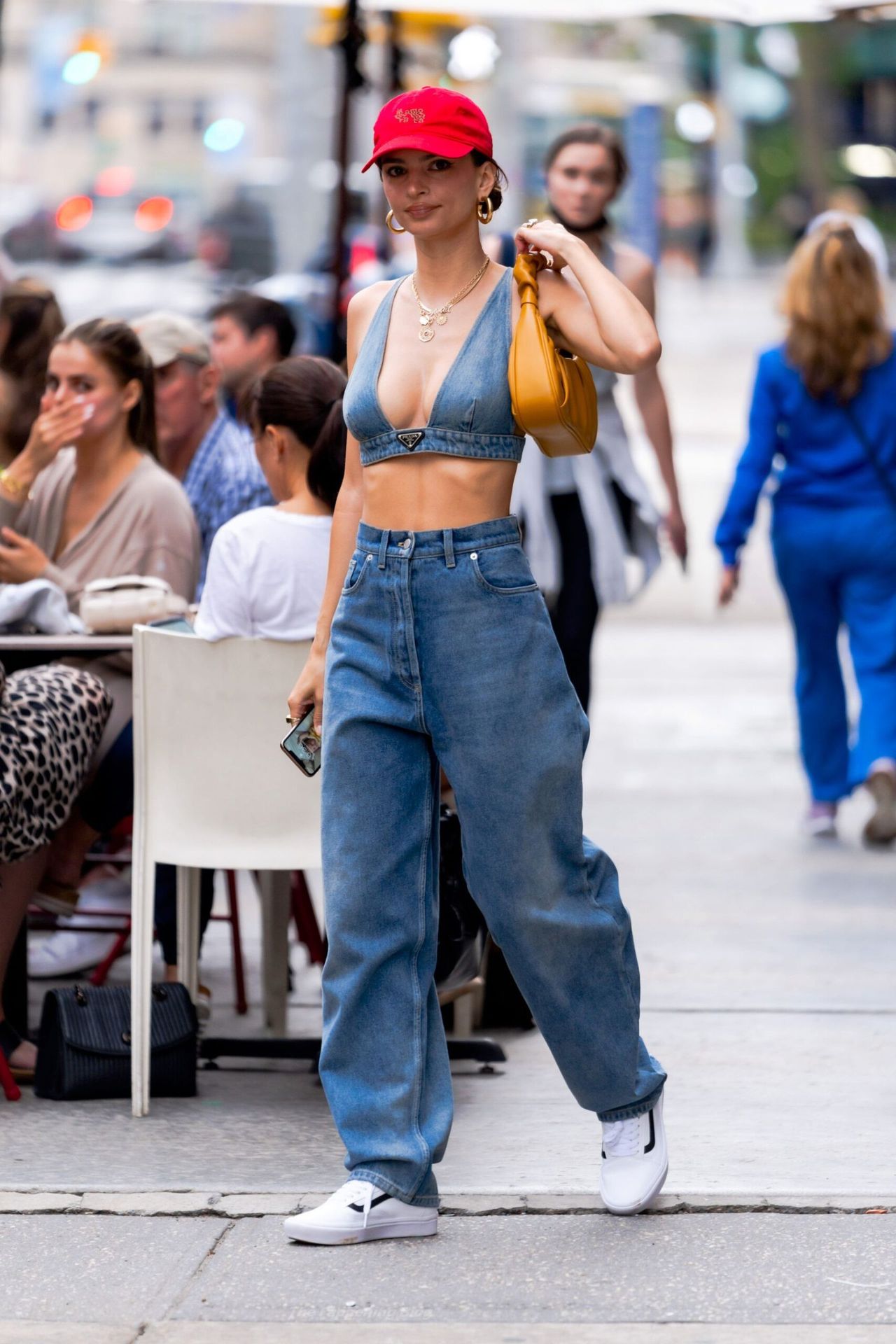 Emily Ratajkowski Sports Double Denim While Stepping Out in NYC (13 Photos)