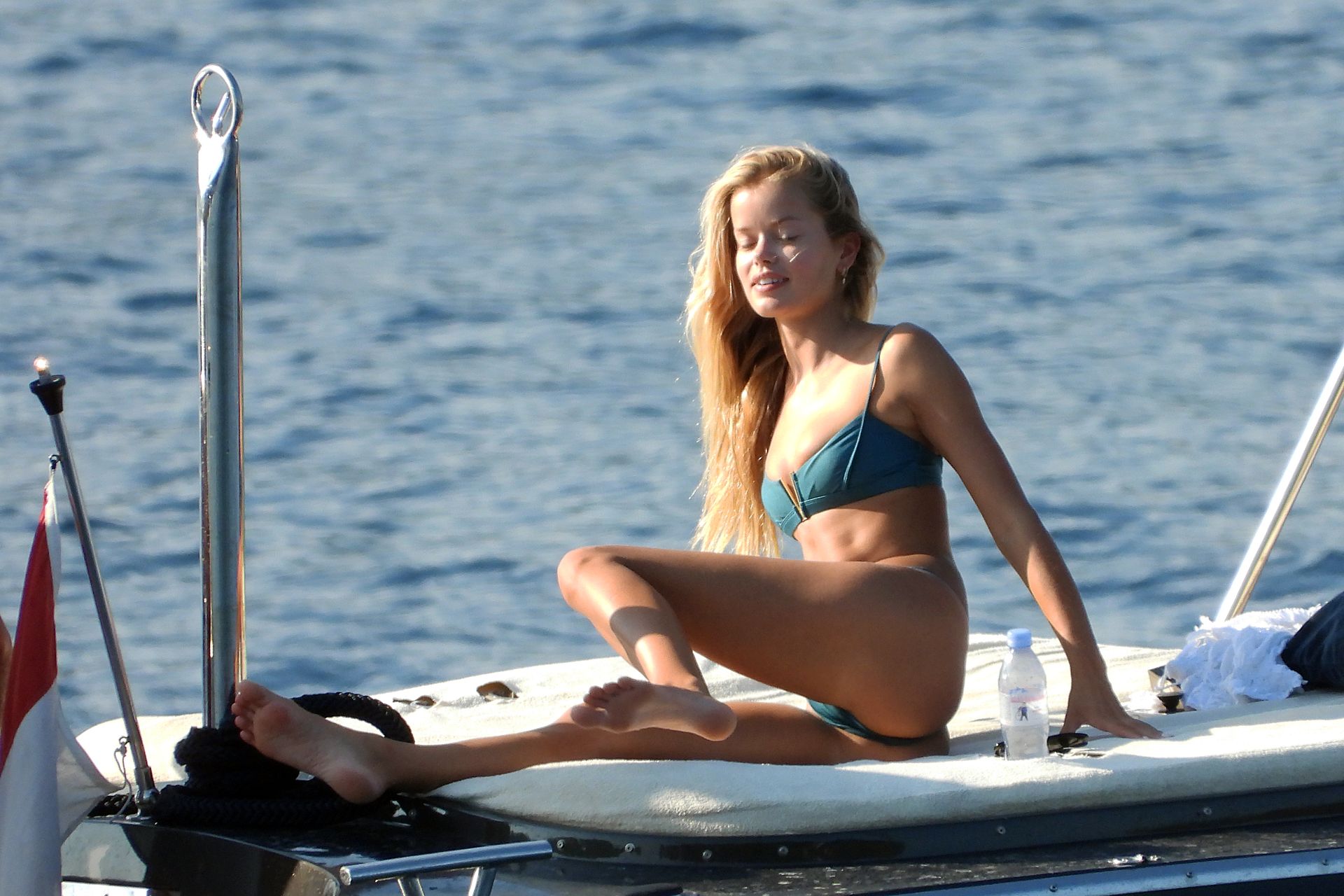 Frida Aasen  Tommy Chiabra Are Seen Relaxing on a Yacht in South of France (55 Photos)