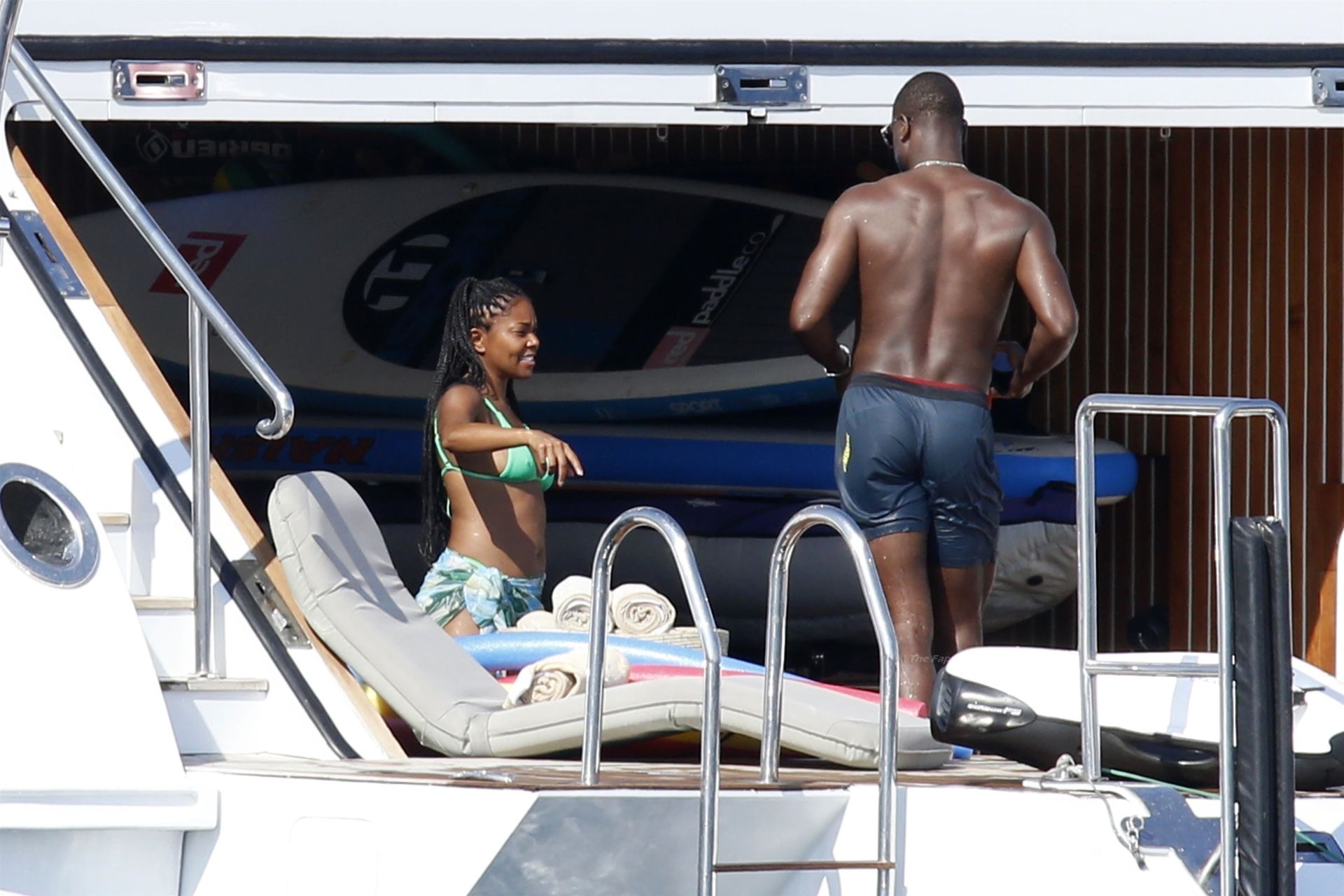 Gabrielle Union  Dwyane Wade Pack on the PDA on a Yacht in Sardinia (61 Photos)