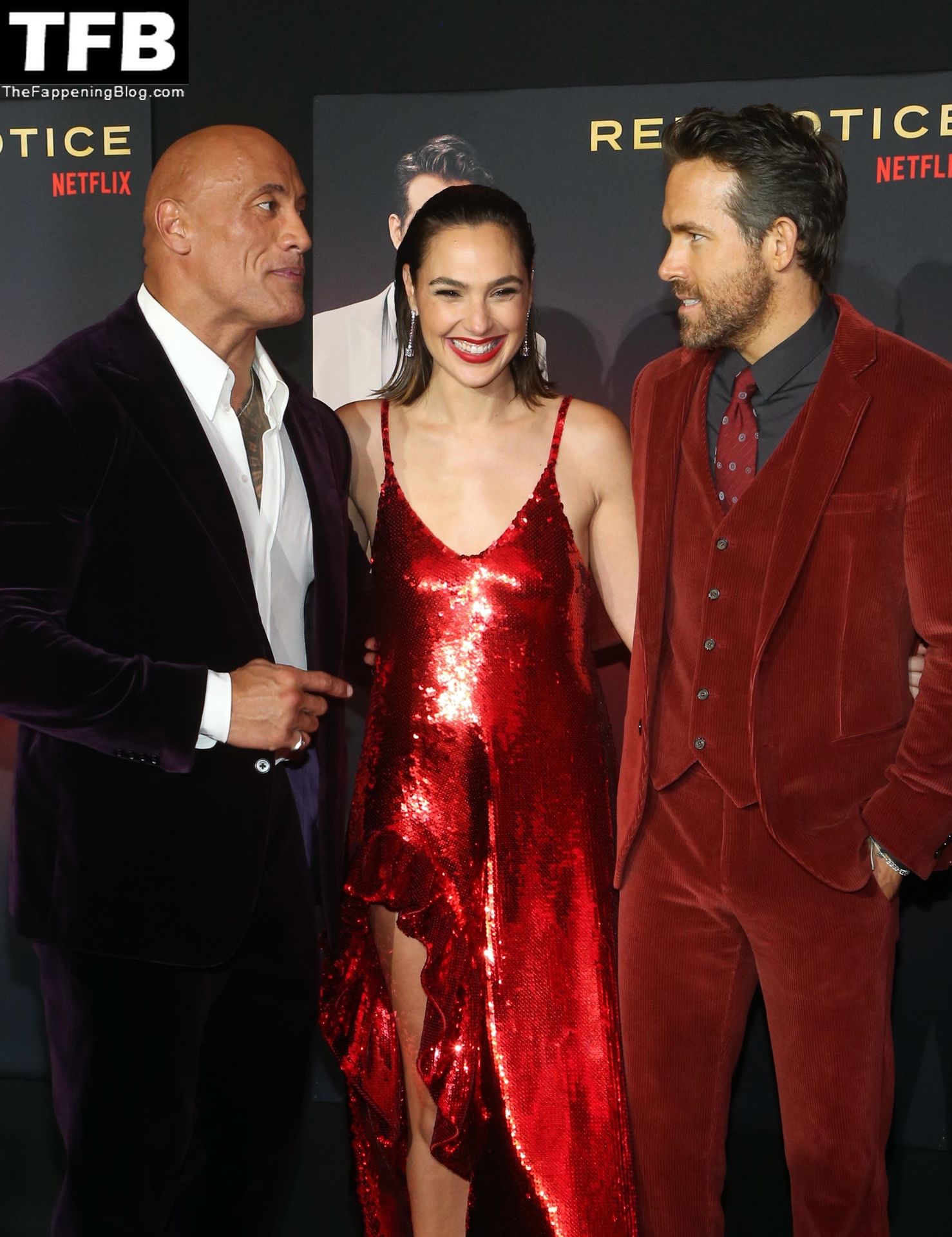 Gal Gadot Oozes Glamour in a Red Sequin Gown at the Red Notice Premiere in LA (168 Photos)