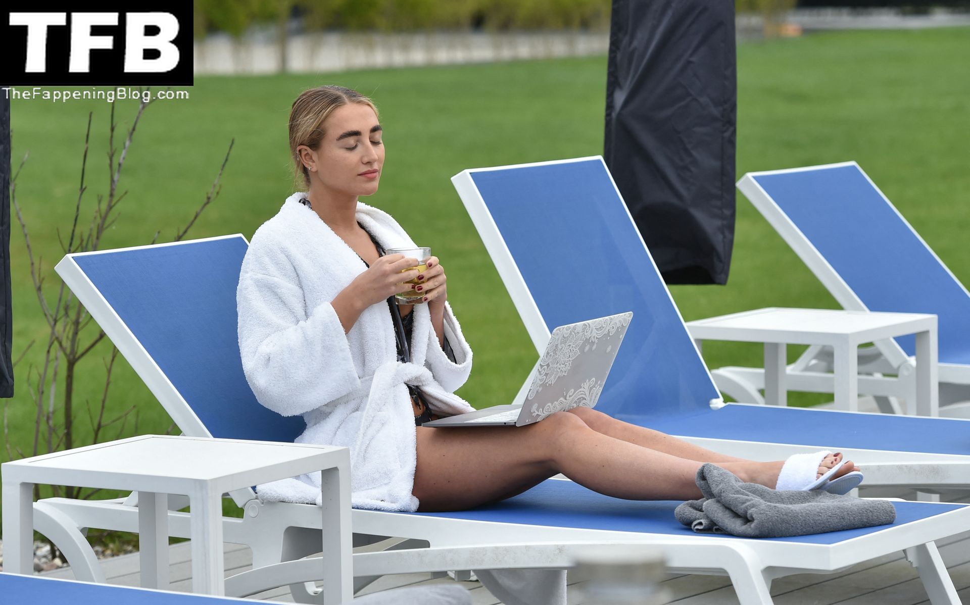 Georgia Harrison Enjoys a Day at Glass House Retreat Spa in Essex (23 Photos + Video)