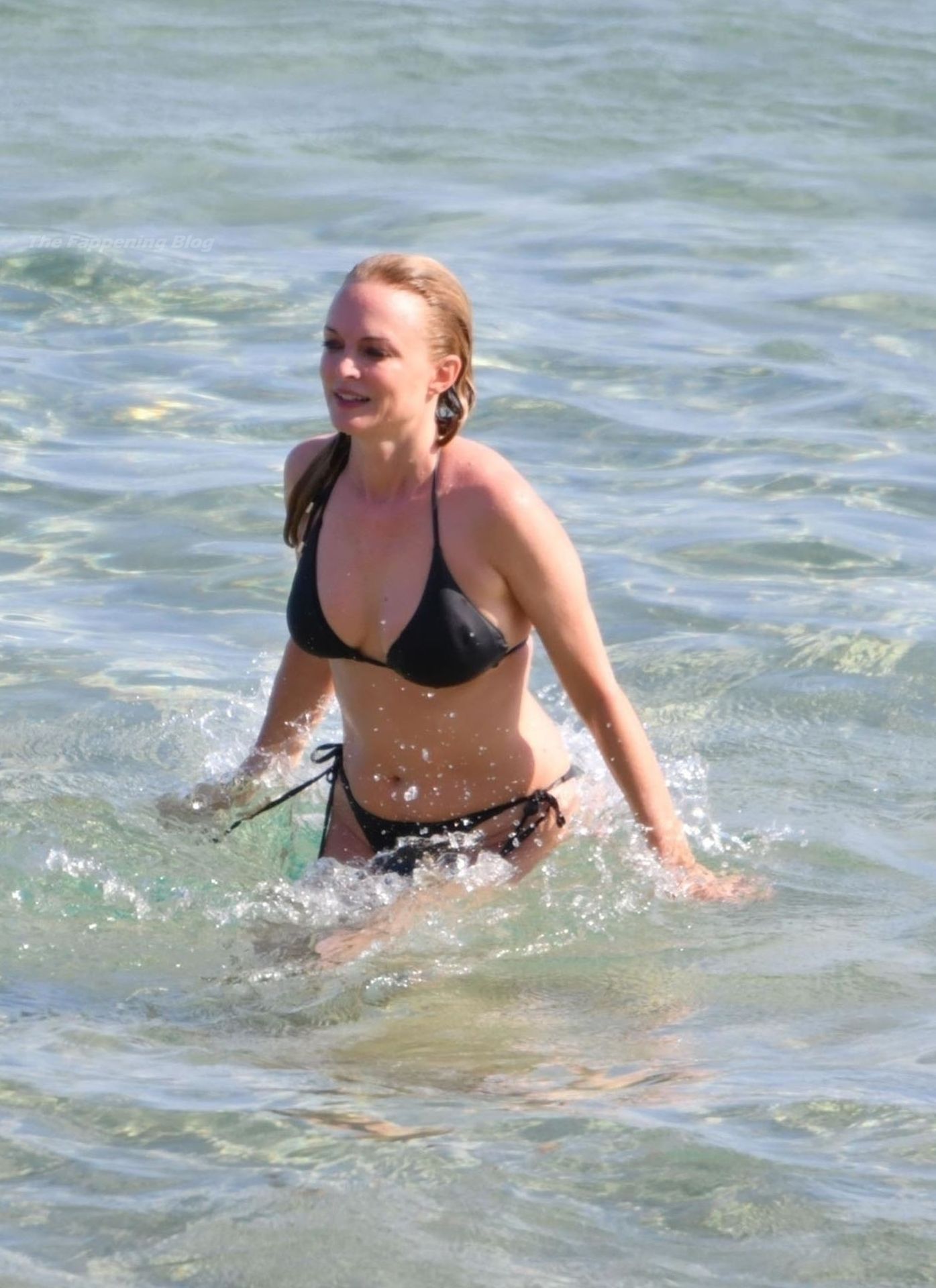 Heather Graham Puts On a Black Bikini Show Out On Her Holiday in Sardinia (18 Photos)