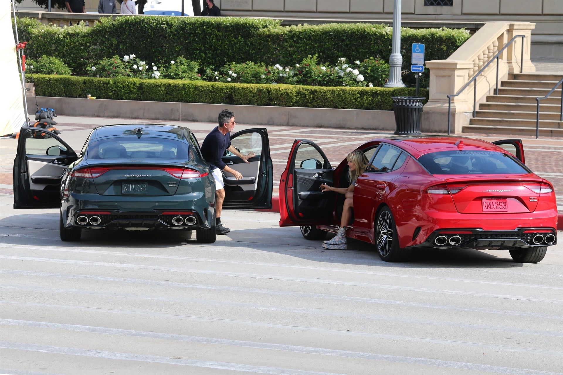 Heidi Klum Flaunts Her Sexy Legs as She Films a New KIA Commercial (117 Photos)