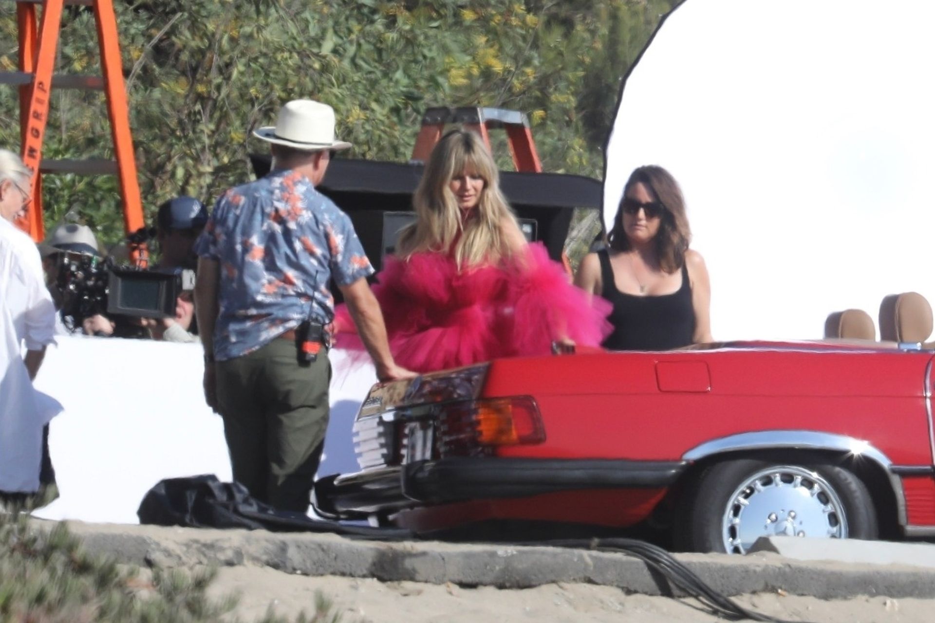 Heidi Klum Slips Into a Red Dress in Malibu (72 Photos)