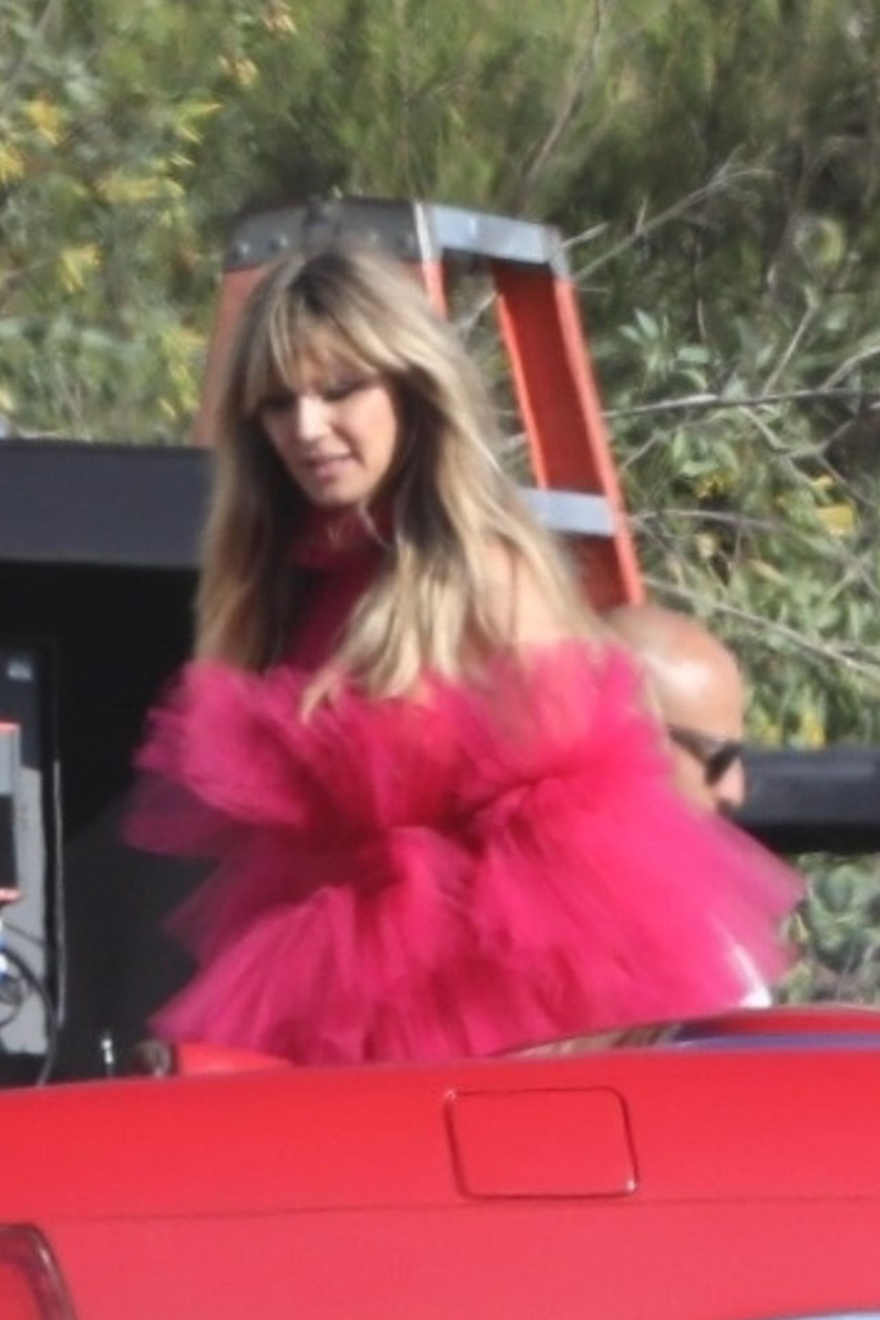 Heidi Klum Slips Into a Red Dress in Malibu (72 Photos)