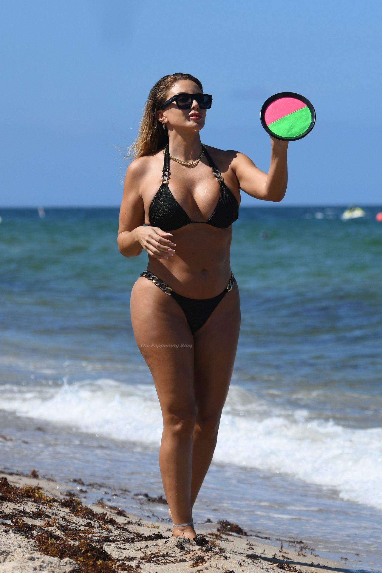 Curvy Larsa Pippen Hits the Beach in Miami (8 Photos)