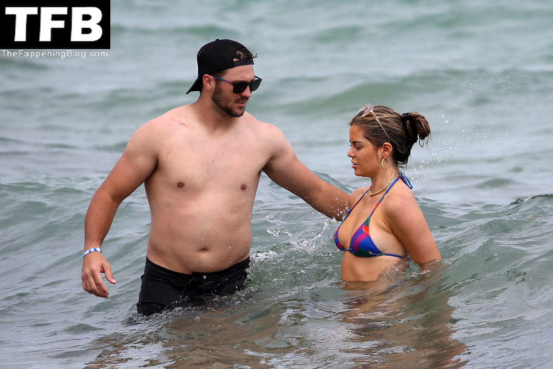 Josh Allen Hits the Beach with His Girlfriend Brittany Williams in Miami (33 Photos)