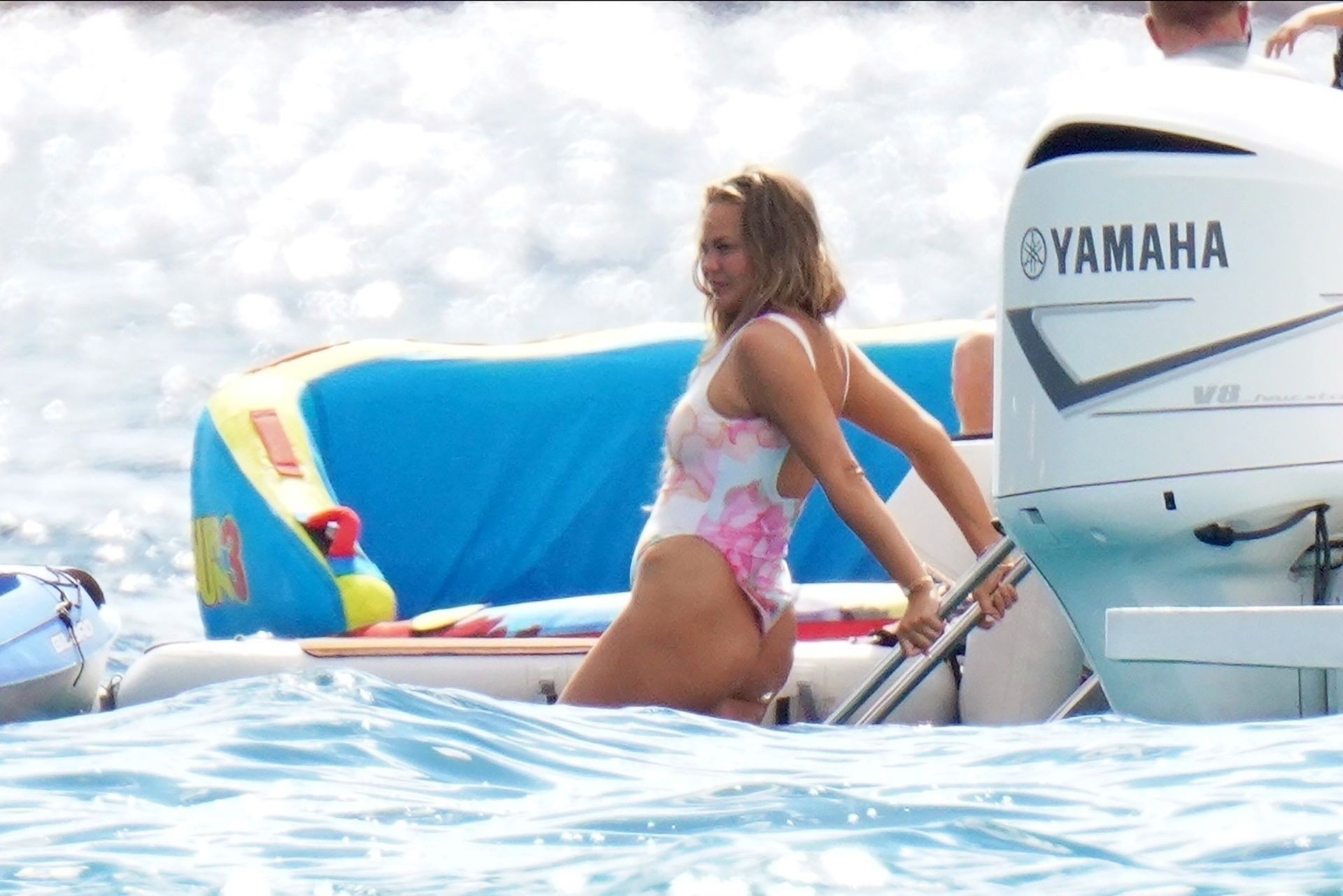 John Legend & Chrissy Teigen Have an Active Day Out on the Water in St Barts (16 Photos)