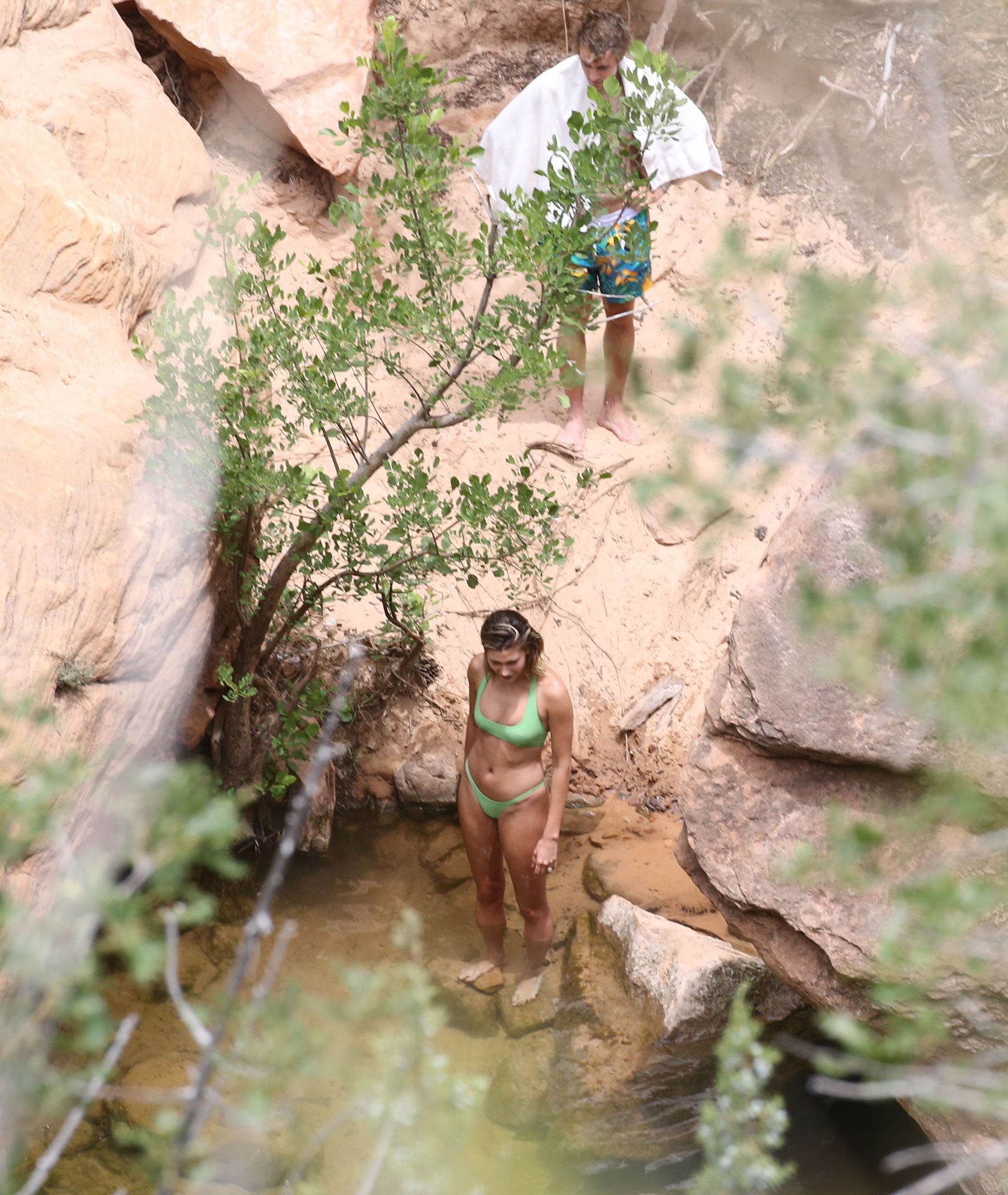 Justin Bieber & Hailey Baldwin Go Swimming in a Creek (103 Photos)