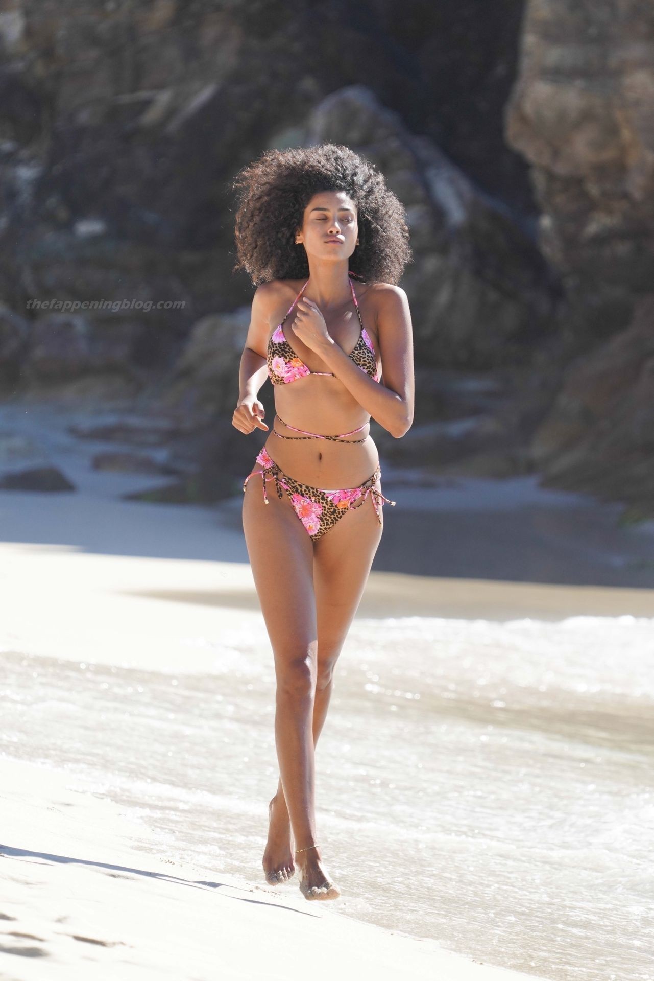 Imaan Hammam Stuns as She Poses for VS in St. Barts (33 Photos)