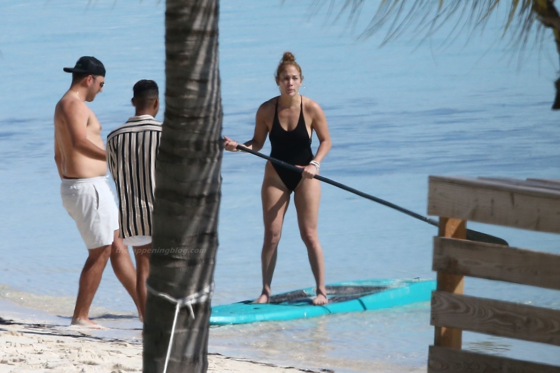 Jennifer Lopez Goes Paddle-boarding in Turks and Caicos Islands (49 Photos)