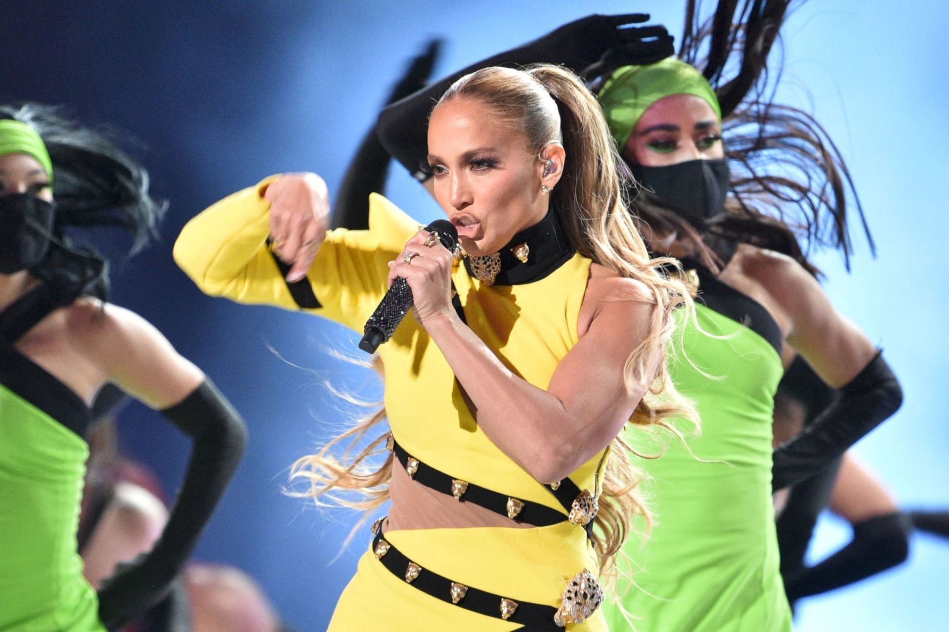 Jennifer Lopez Shows Her Curves at SoFi Stadium (32 Photos)