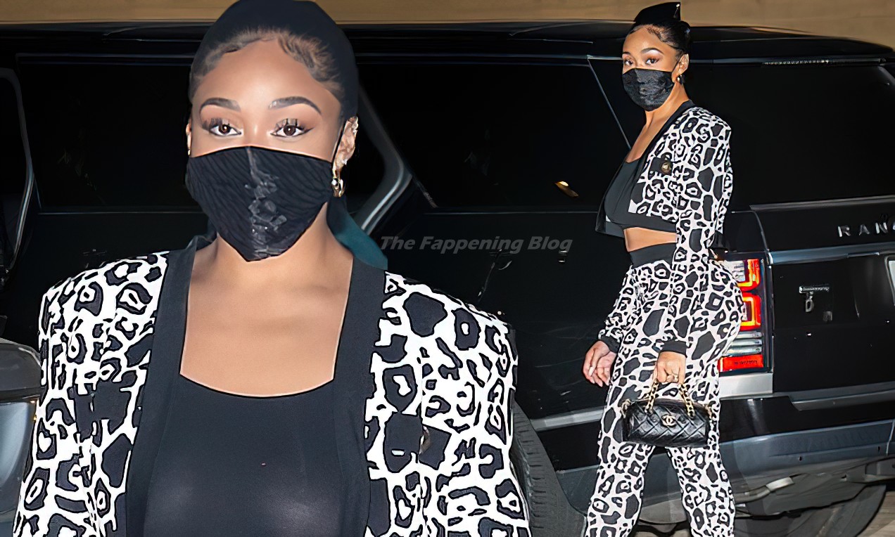 Jordyn Woods See Though (2 Collage Photos)