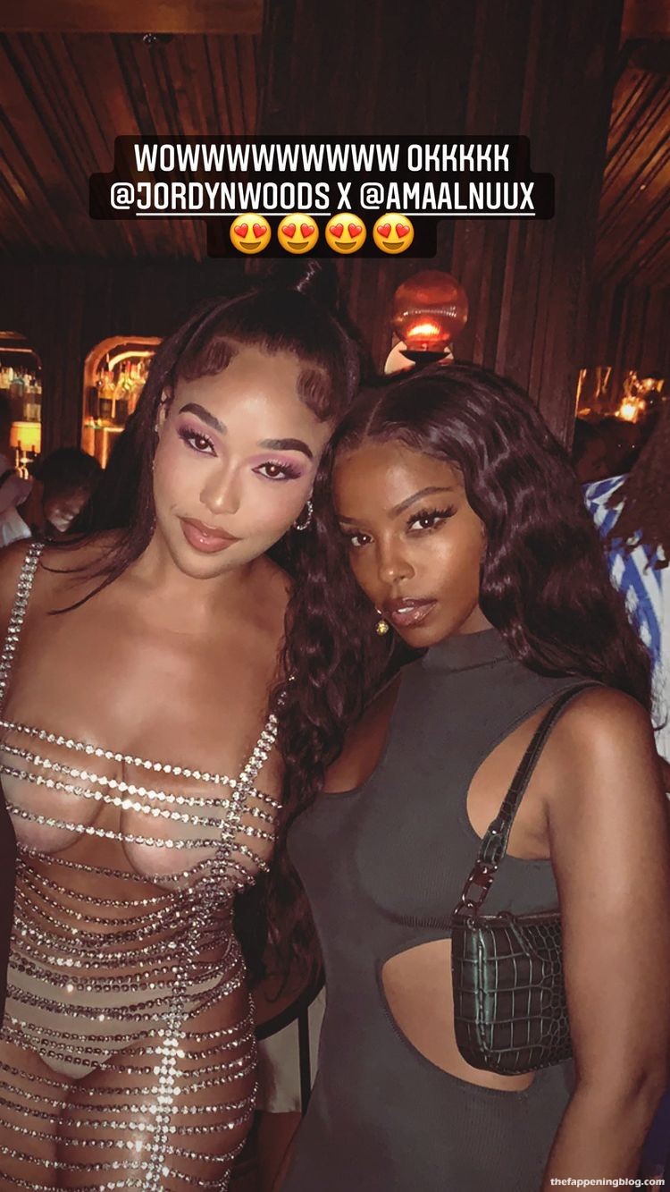 Jordyn Woods Shows Off Her Tits at The Birthday Party (12 Photos + Video)