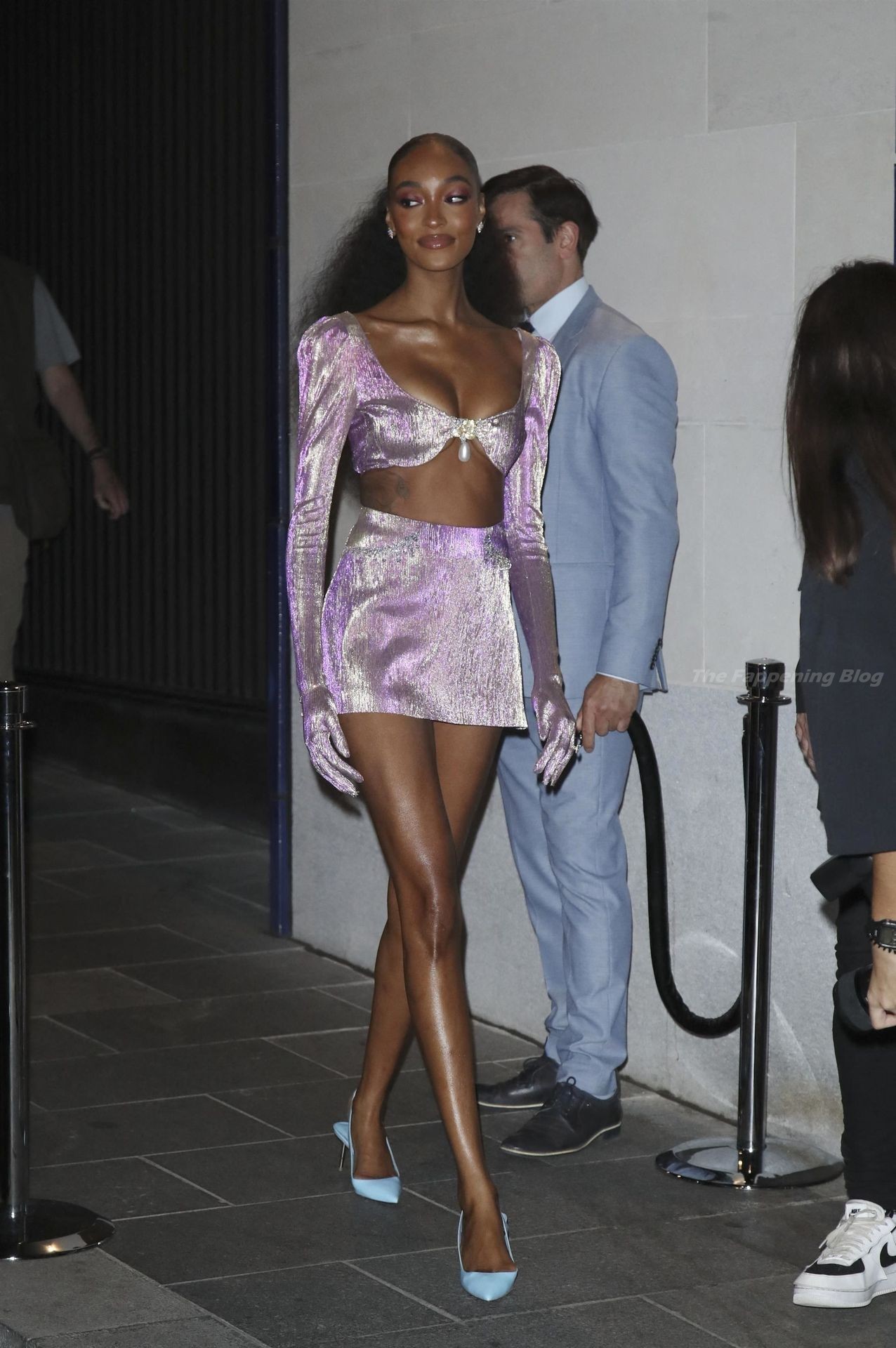 Jourdan Dunn Flaunts Her Sexy Legs at British Vogue and Tiffany & Co. Party (10 Photos)