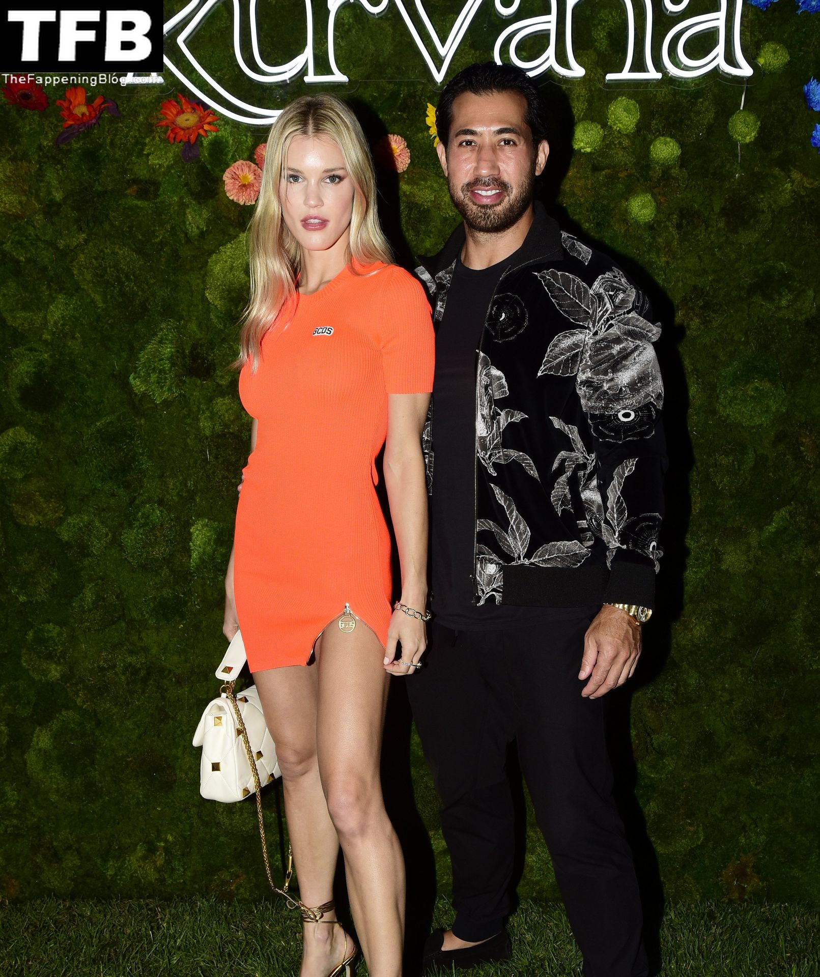 Joy Corrigan Sports a Bright Orange Minidress at her Naked Species Event in LA (49 Photos)