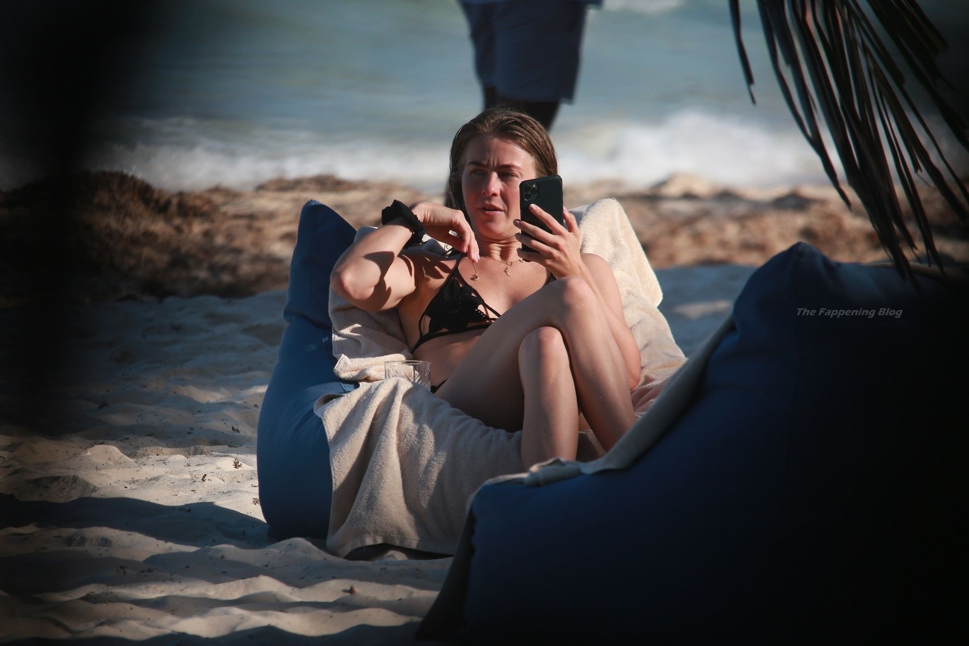 Julianne Hough So
aks Up the Sun in a Black Bikini in Tulum (131 Photos)
